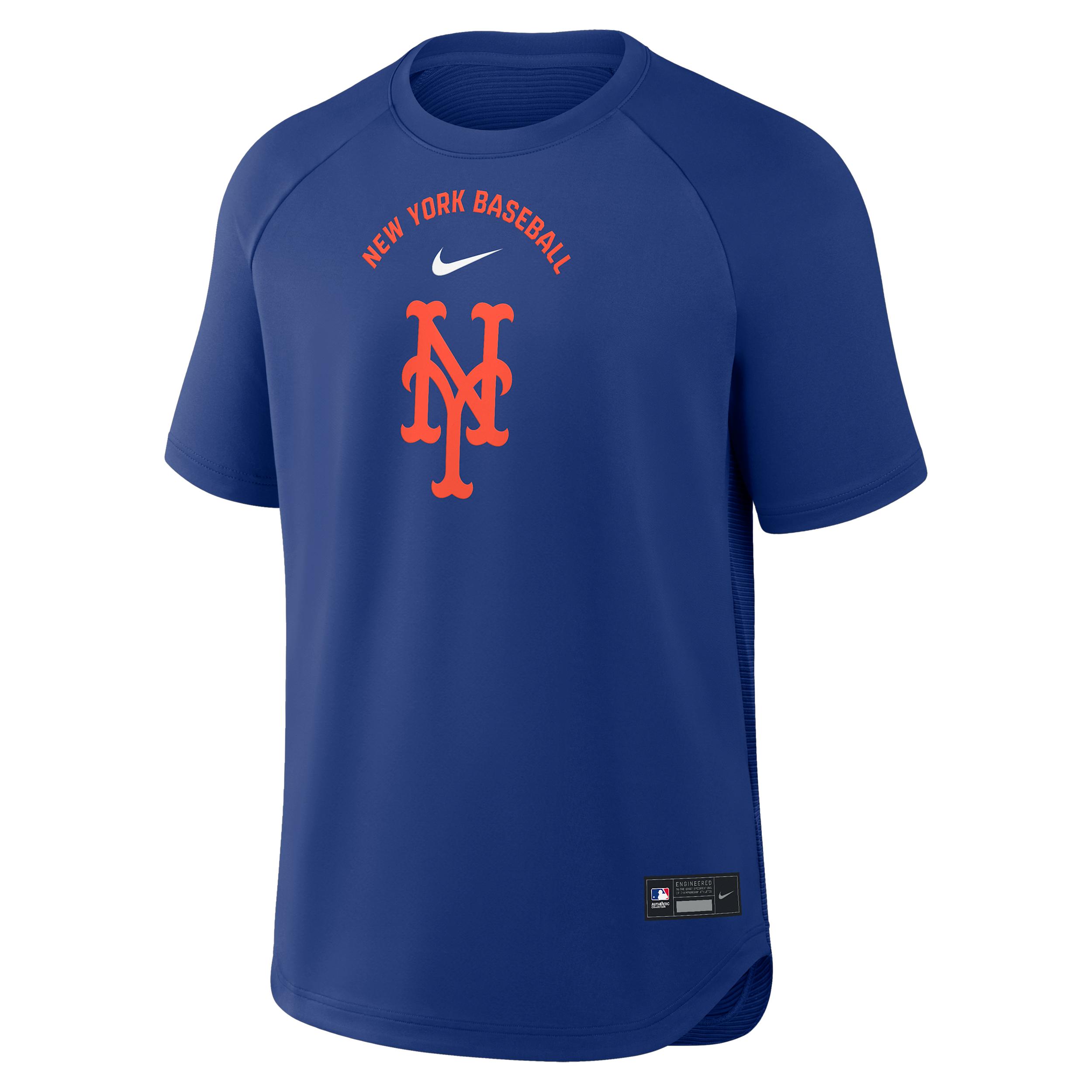 New York Mets Authentic Collection Batting Practice Pregame Nike Men's Dri-FIT MLB Top by NIKE