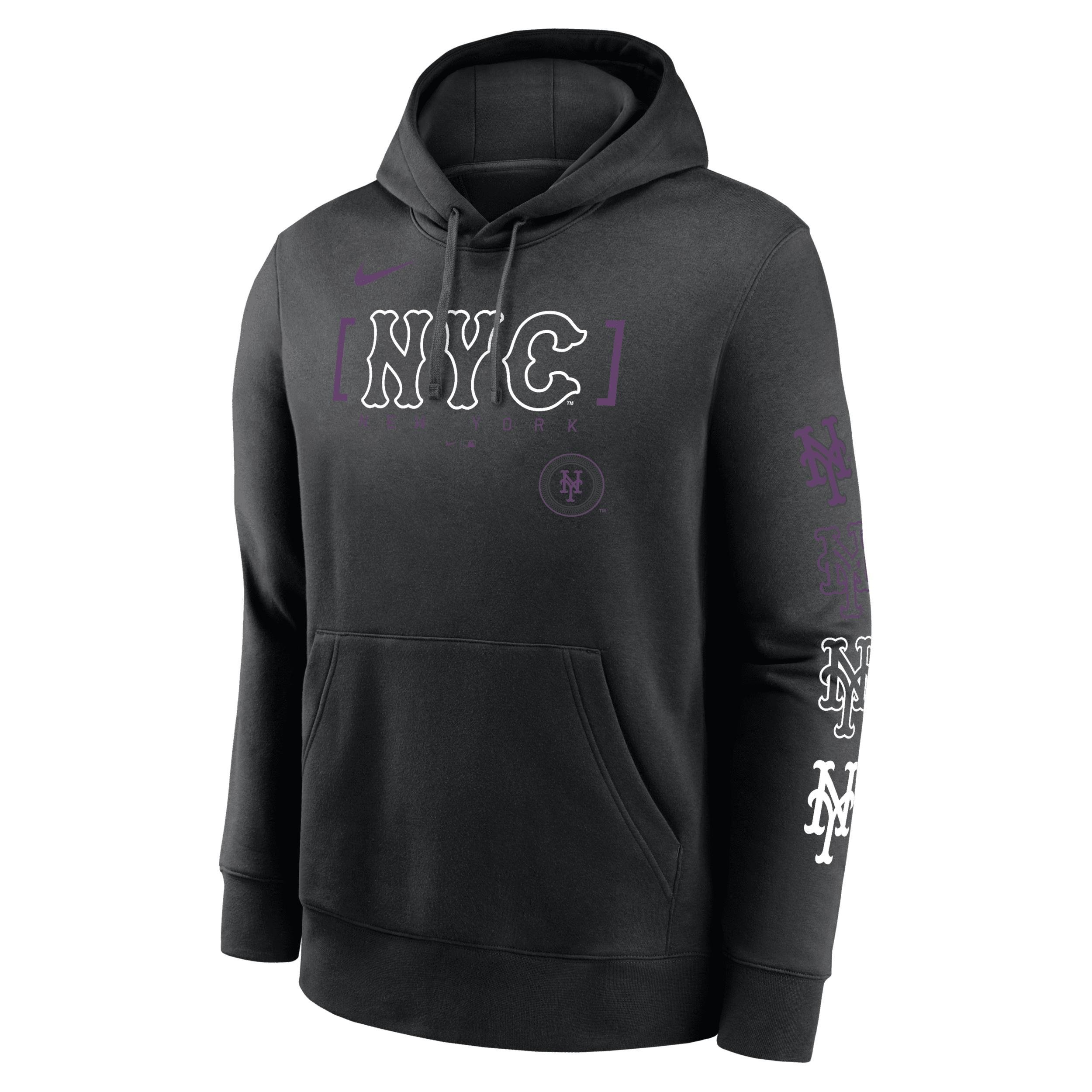 New York Mets City Connect Club Menâs Nike Men's MLB Pullover Hoodie by NIKE
