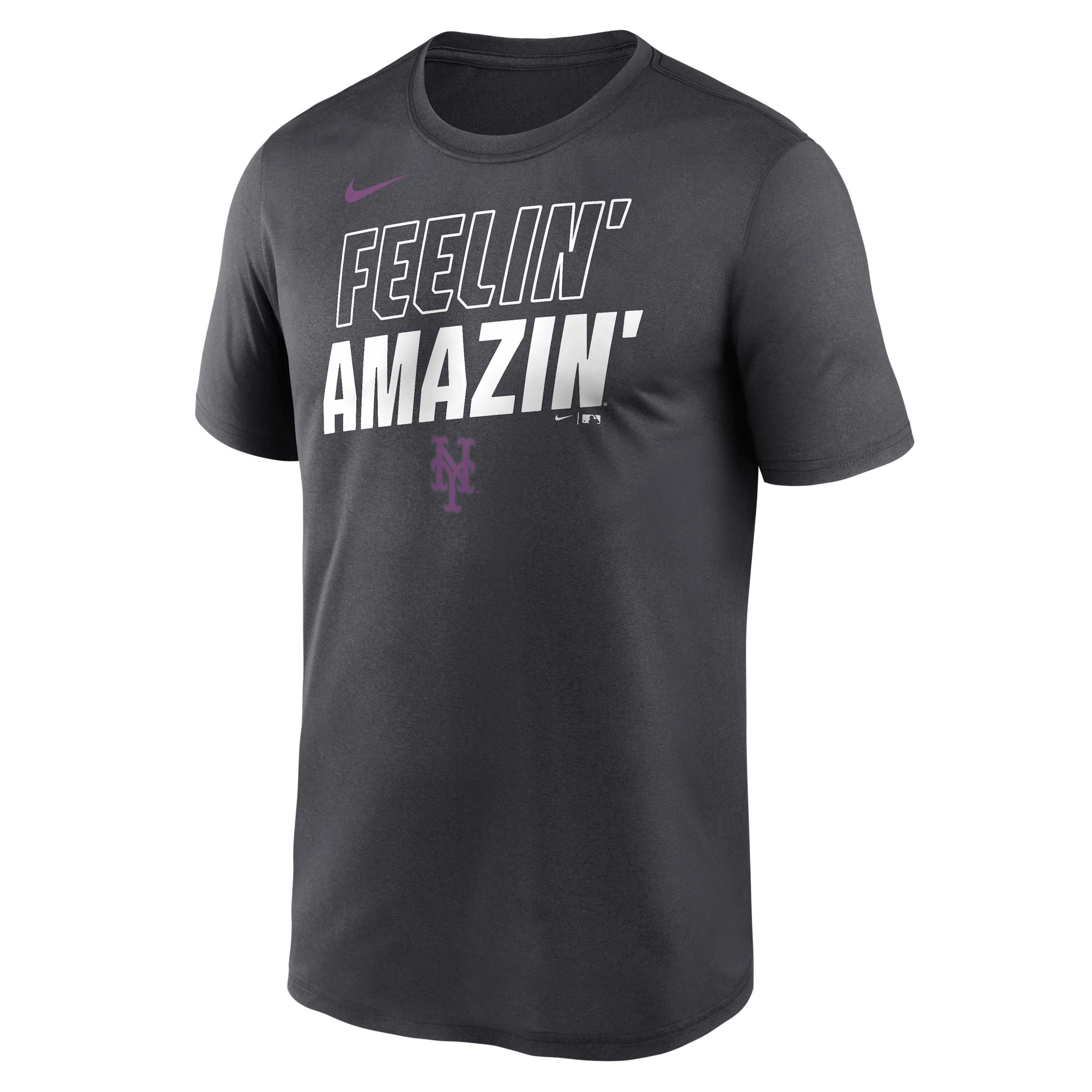 New York Mets City Connect Team Phrase Script Nike Men's Dri-FIT MLB T-Shirt by NIKE