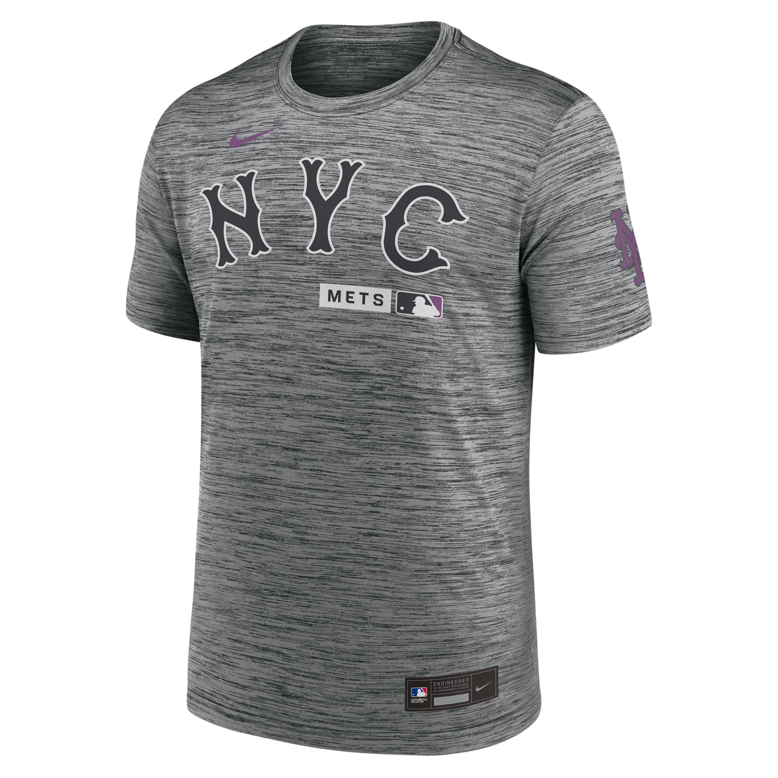 New York Mets City Connect Velocity Nike Men's Dri-FIT MLB T-Shirt by NIKE