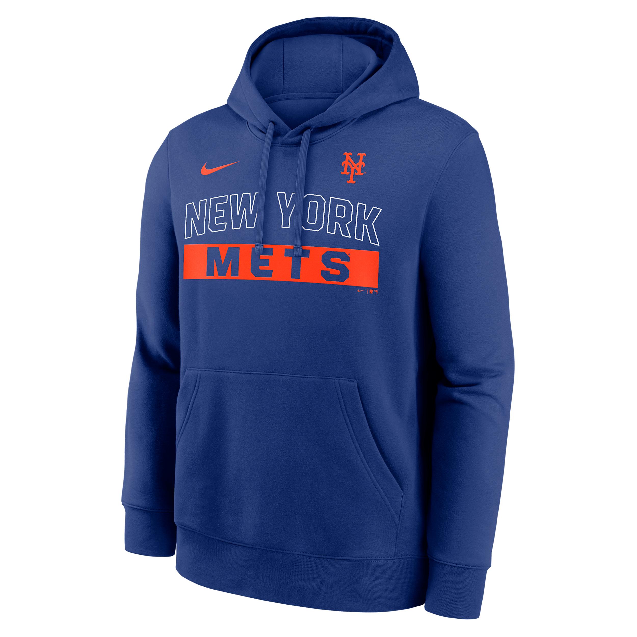 New York Mets Club Nike Men's MLB Pullover Hoodie by NIKE