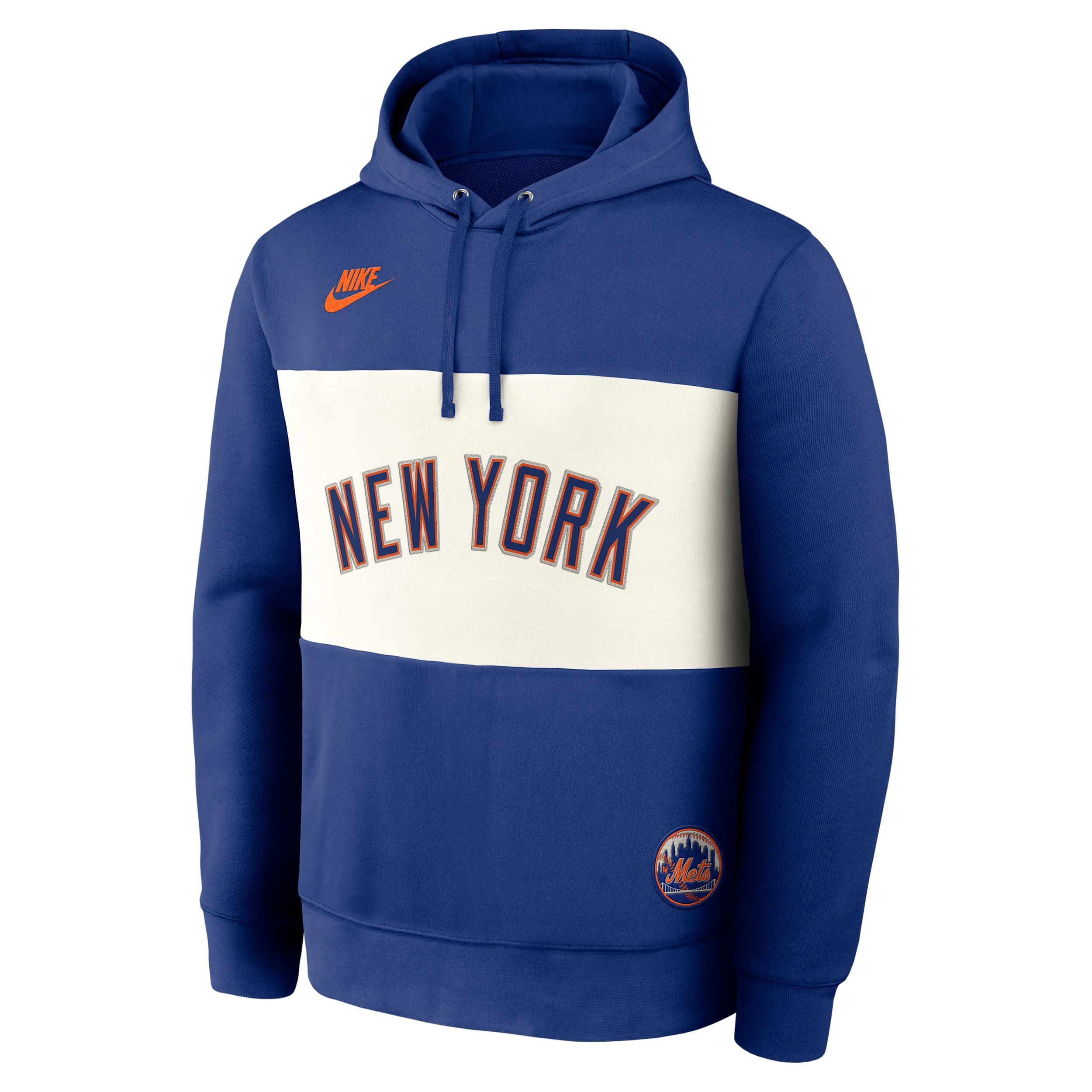 New York Mets Cooperstown Legacy Nike Men's MLB Pullover Hoodie by NIKE