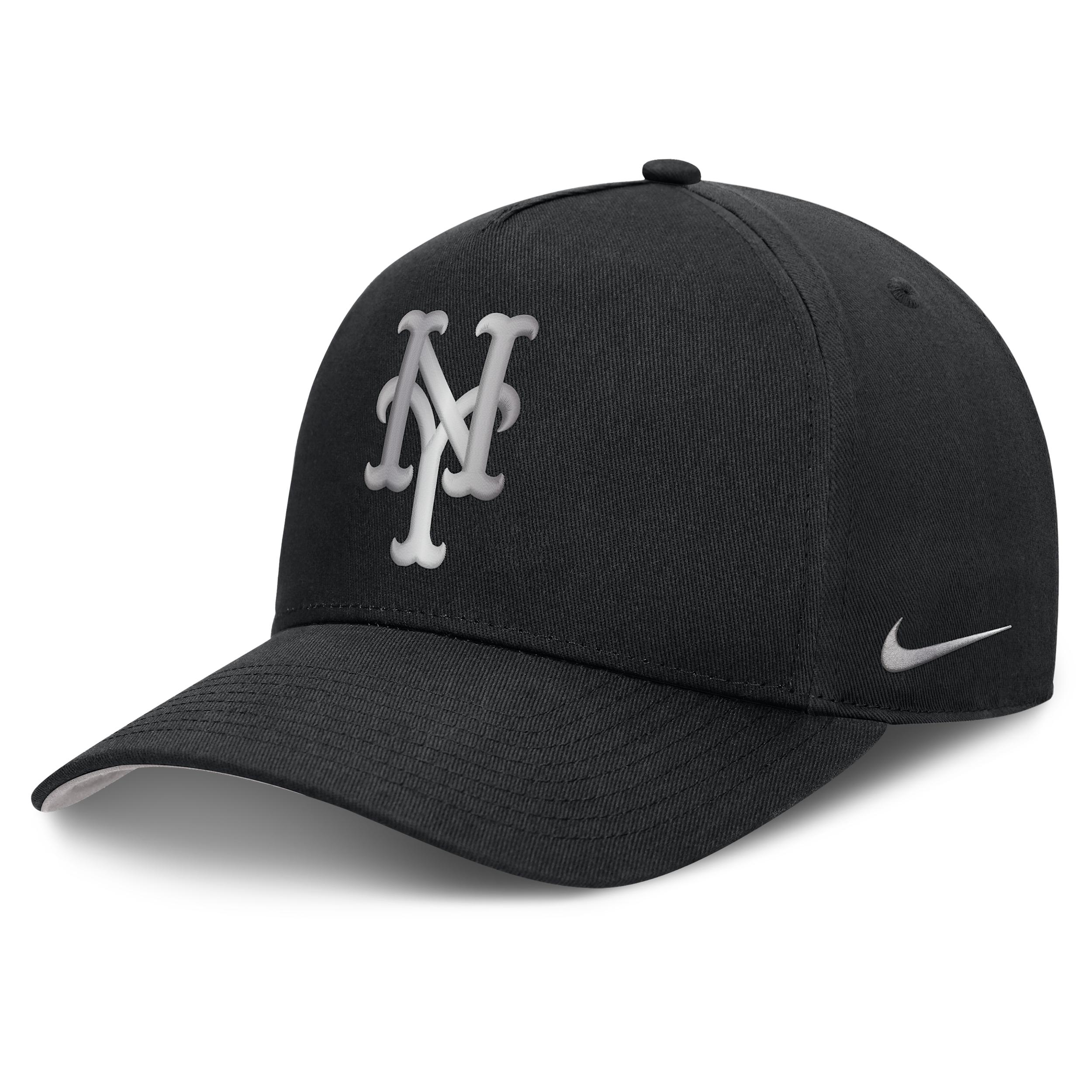 New York Mets Rise Nike Men's Dri-FIT MLB A-Frame Trucker Adjustable Hat by NIKE