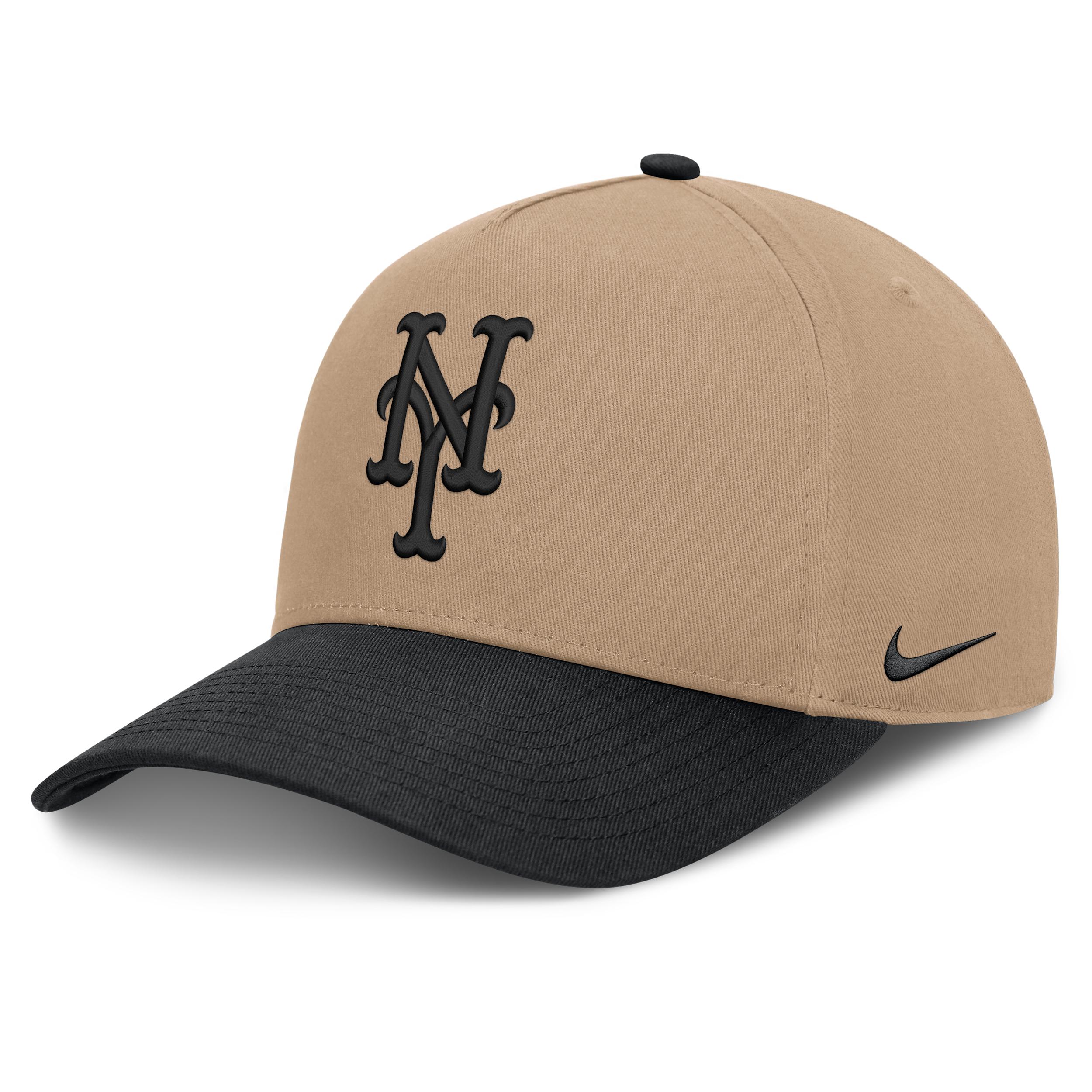 New York Mets Rise Nike Men's MLB A-Frame Trucker Adjustable Hat by NIKE