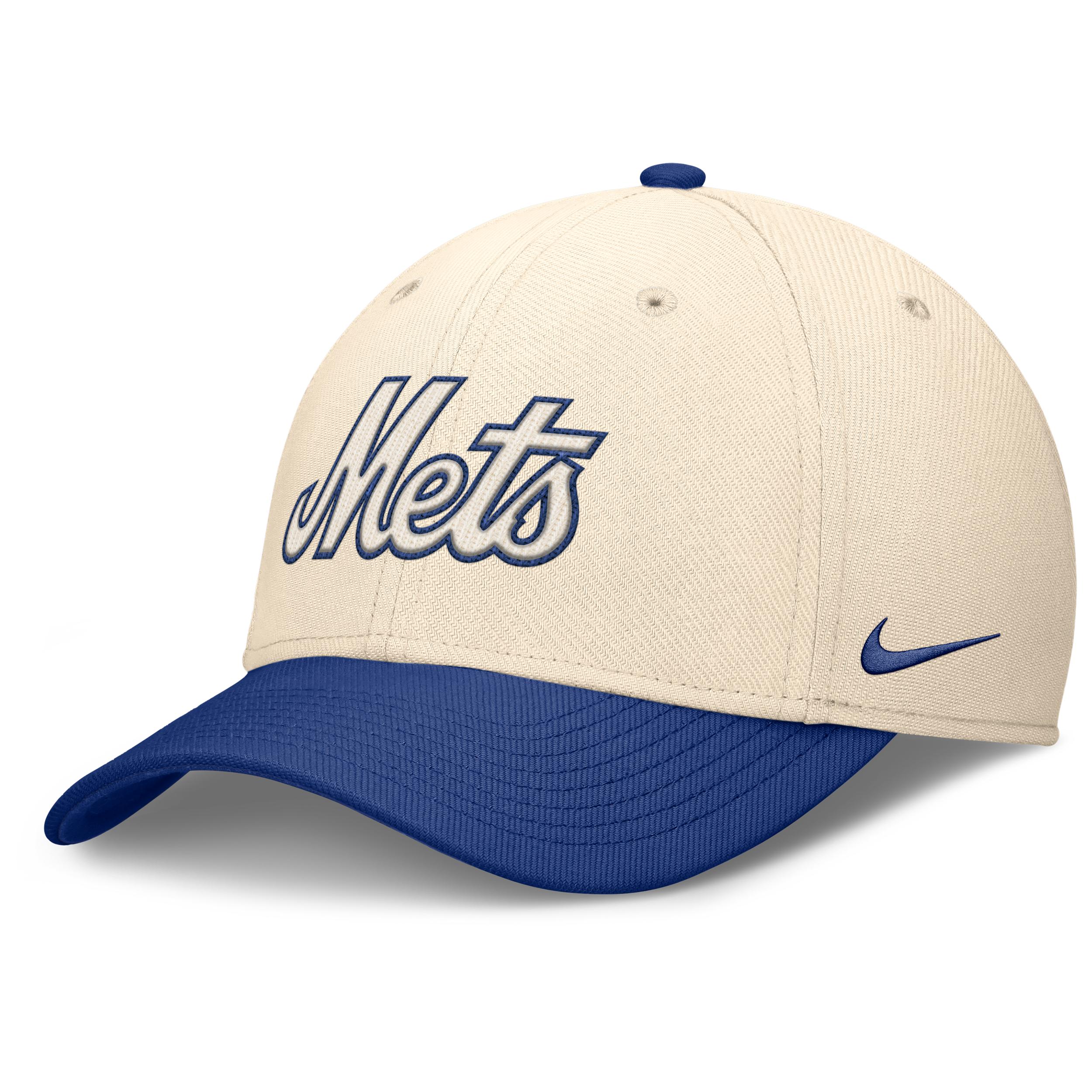 New York Mets Statement Rise Swoosh Nike Men's Dri-FIT MLB Hat by NIKE