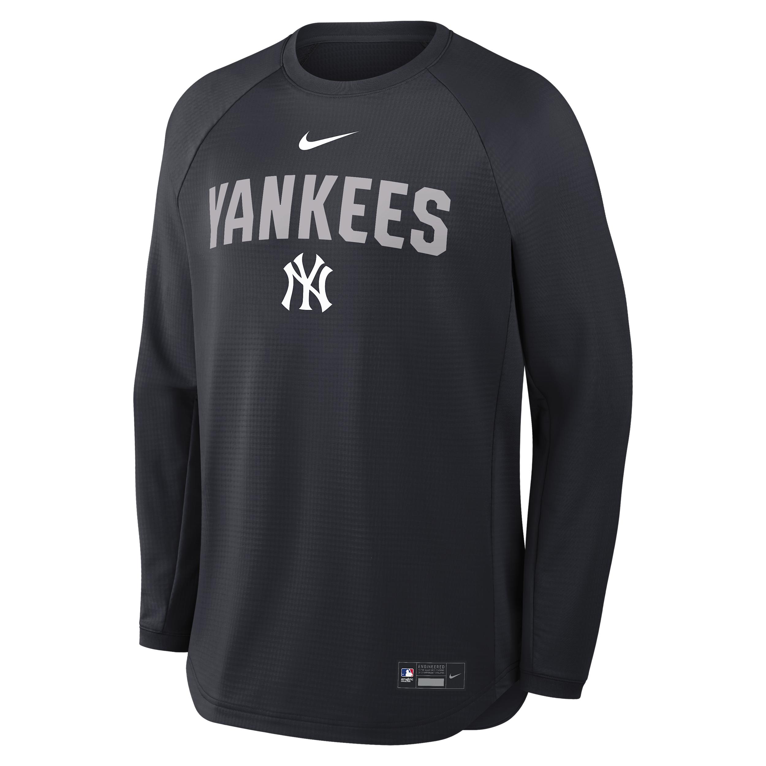 New York Yankees Authentic Collection Nike Men's Dri-FIT Pullover Crew by NIKE