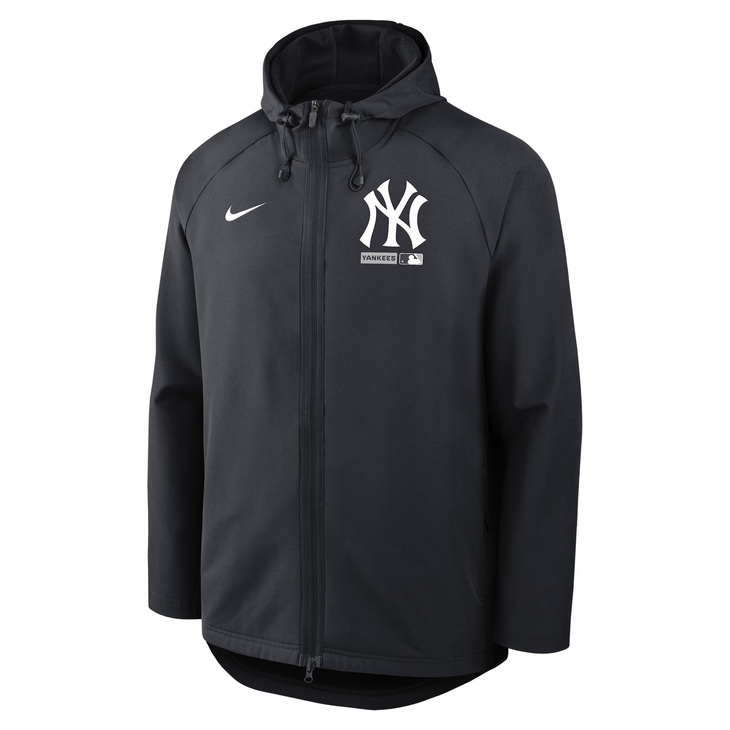 New York Yankees Authentic Collection Nike Men's Therma-FIT MLB Full-Zip Hooded Jacket by NIKE