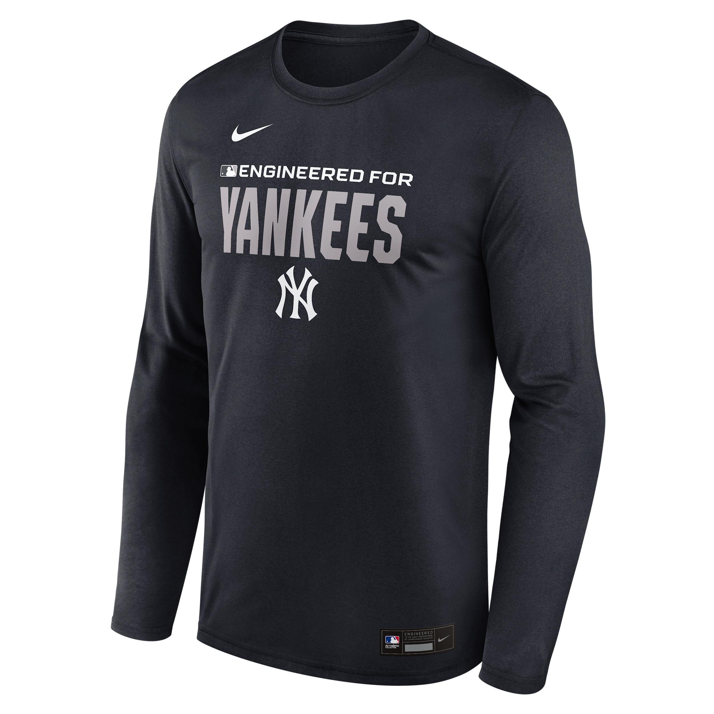 New York Yankees Authentic Collection Team Issue Nike Men's Dri-FIT MLB Long-Sleeve T-Shirt by NIKE