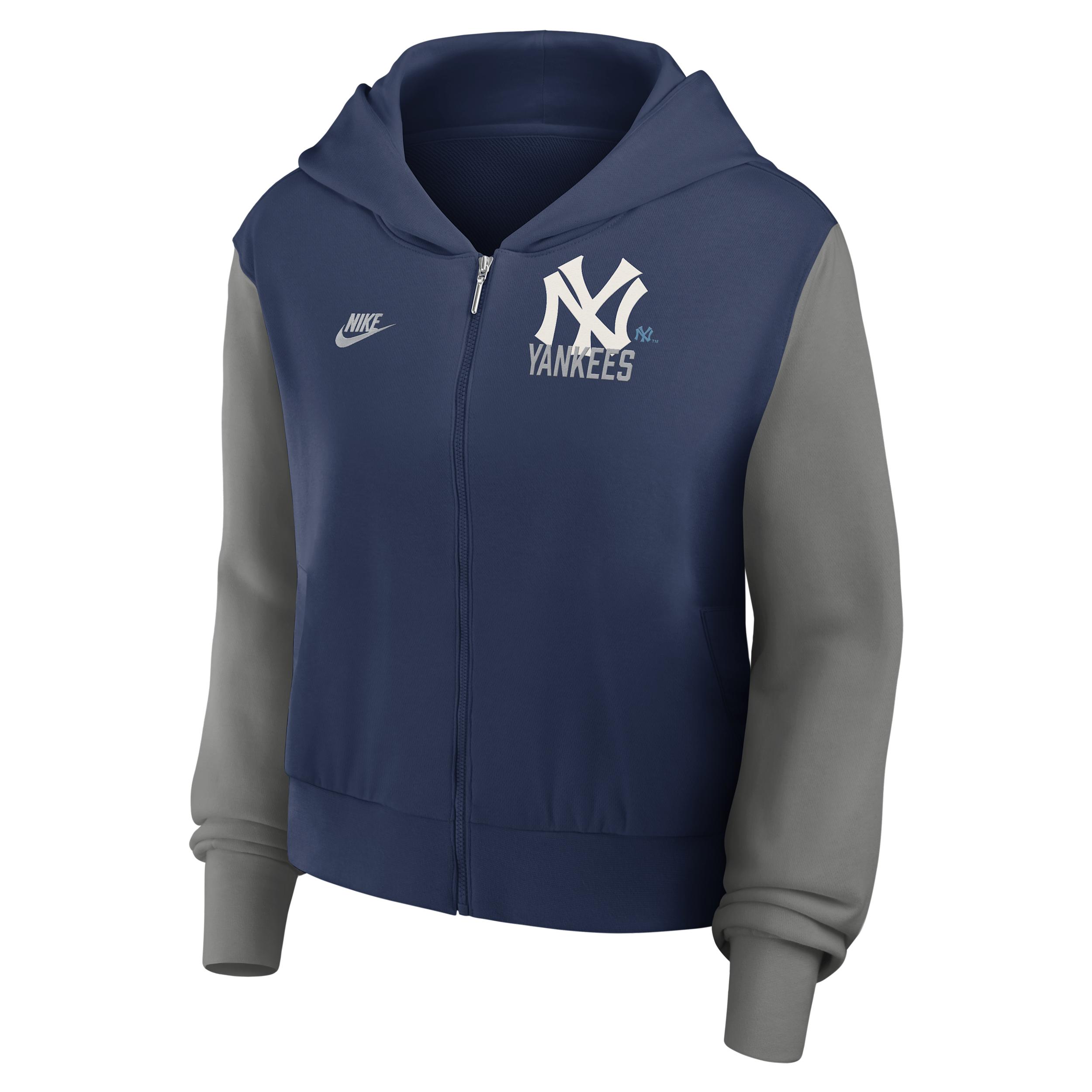 New York Yankees Cooperstown Nike Women's MLB Full-Zip Hoodie by NIKE