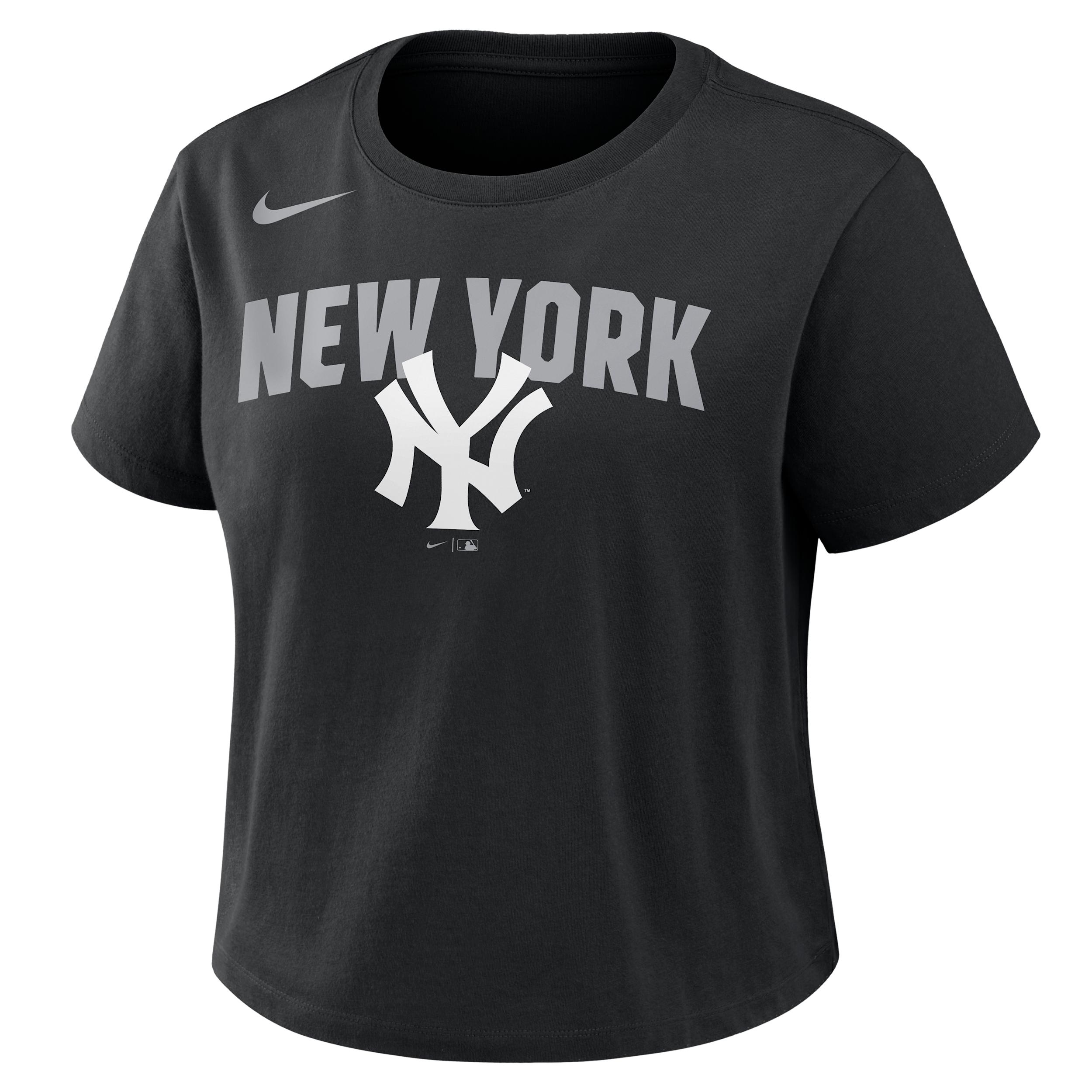 New York Yankees Mod Nike Women's MLB Cropped T-Shirt by NIKE