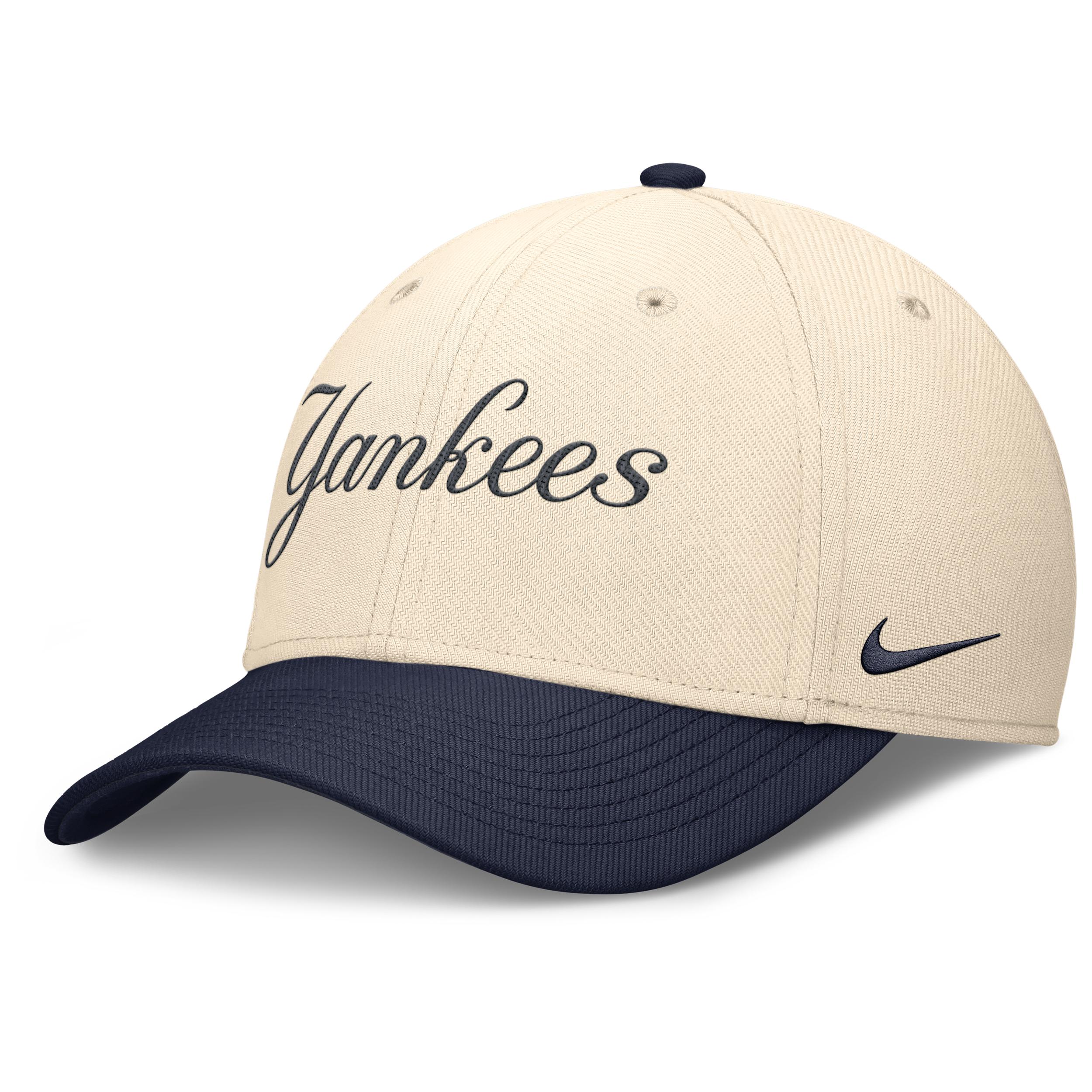 New York Yankees Statement Rise Swoosh Nike Men's Dri-FIT MLB Hat by NIKE
