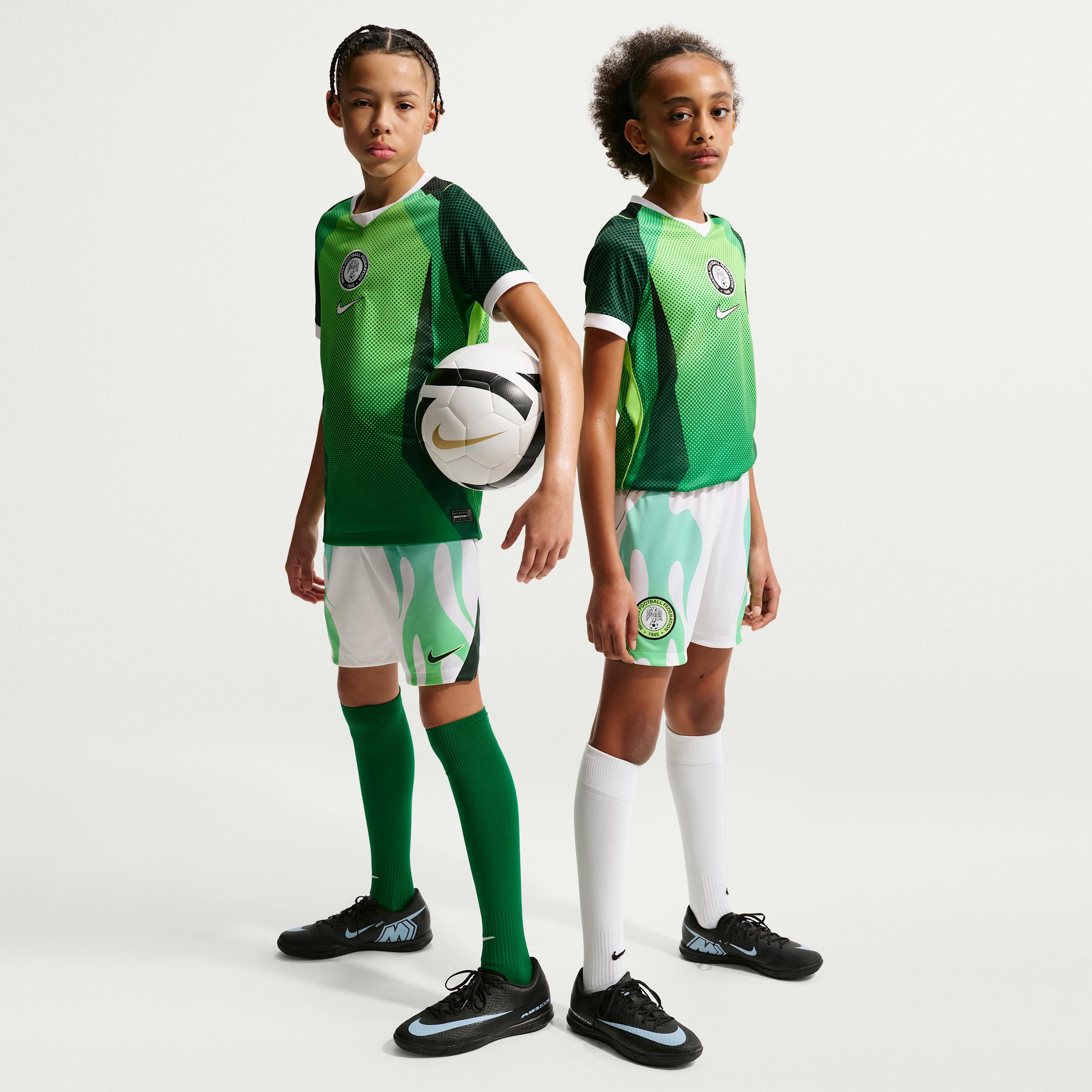 Nigeria 2026 Stadium Away Big Kids' Nike Soccer Dri-FIT Replica Shorts by NIKE