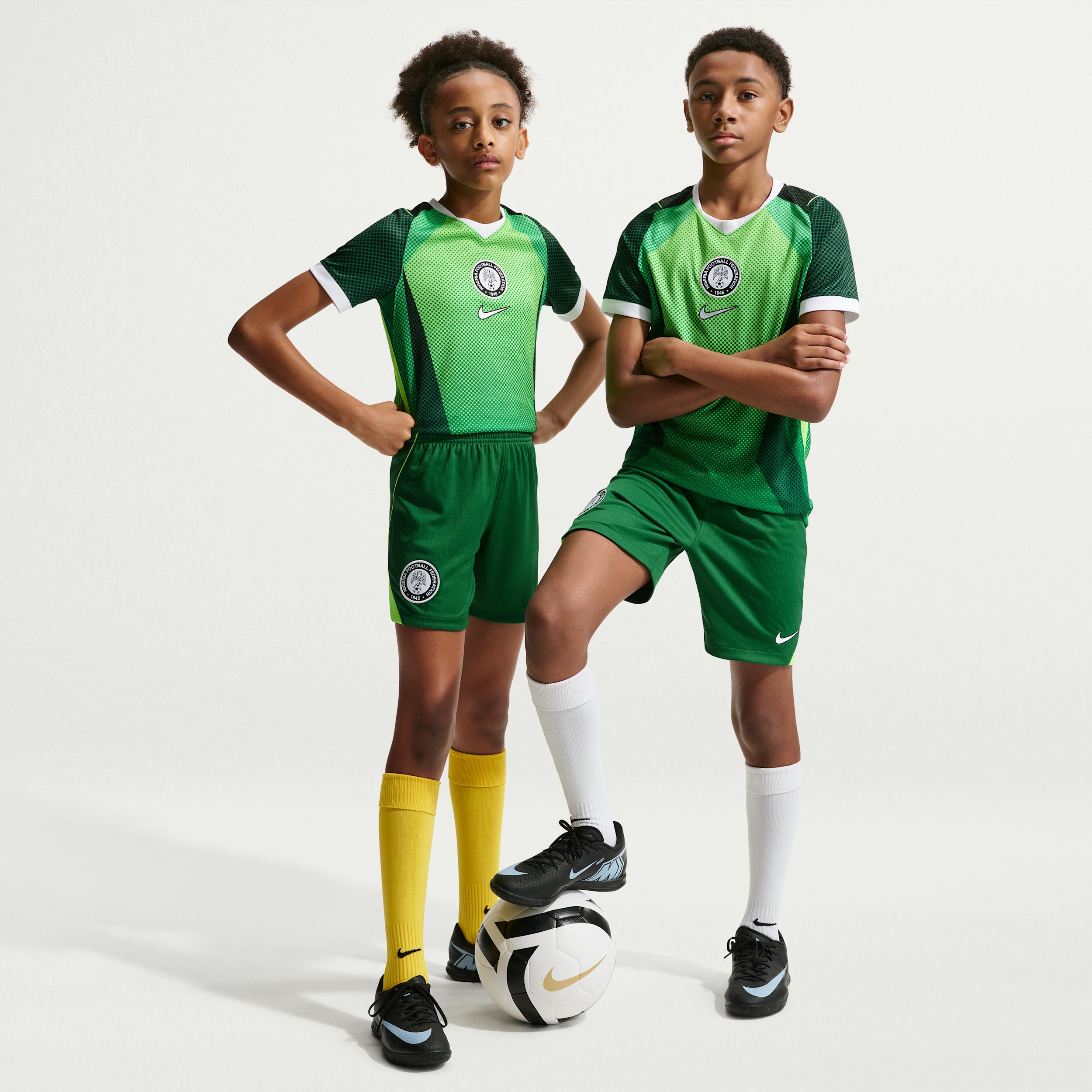 Nigeria 2026 Stadium Home Big Kids' Nike Dri-FIT Soccer Replica Shorts by NIKE