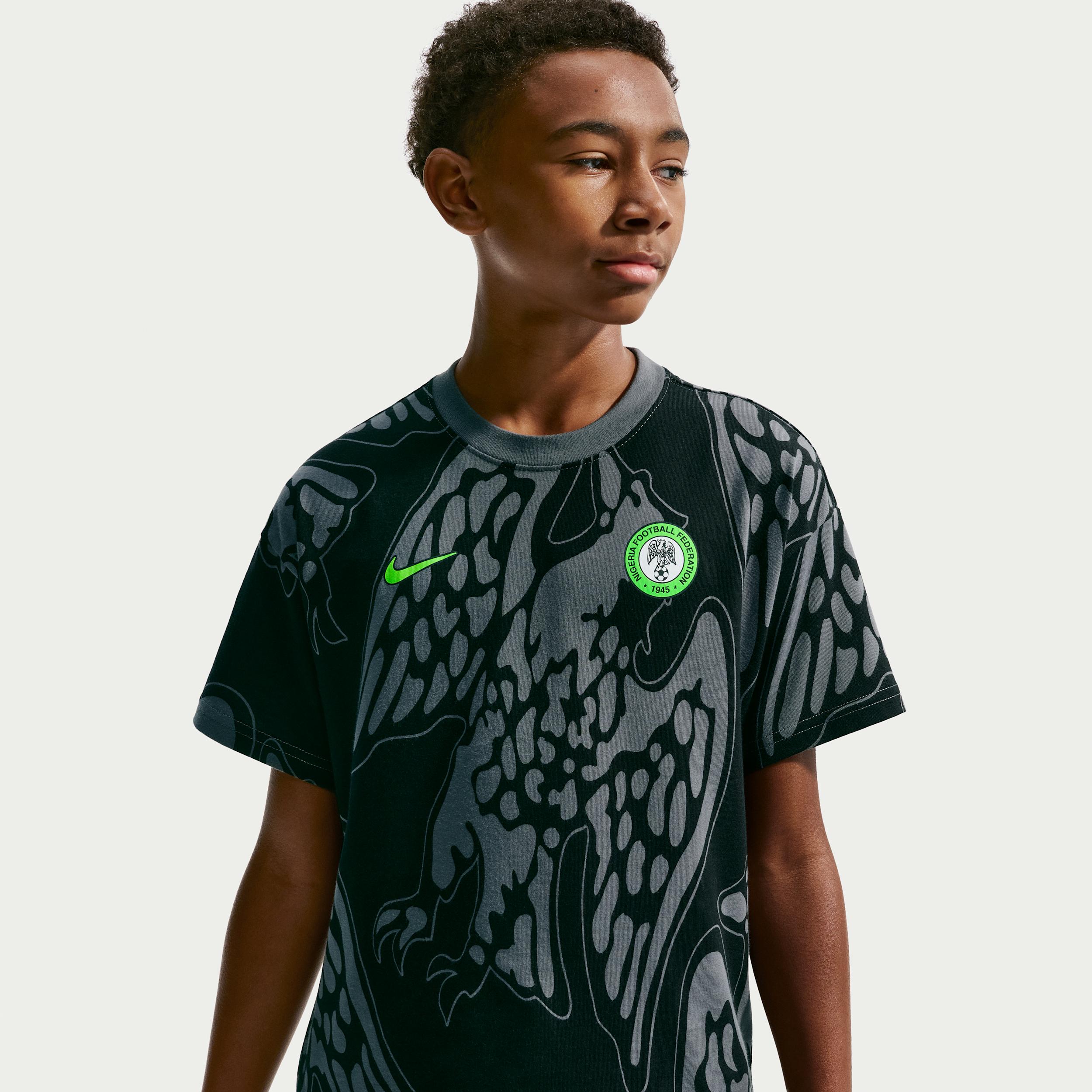 Nigeria Big Kids' Nike Soccer T-Shirt by NIKE