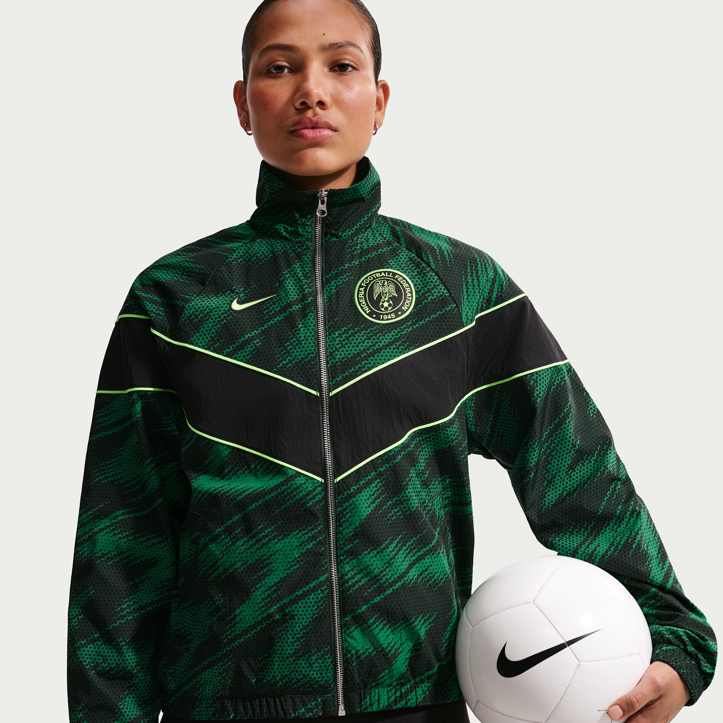 Nigeria Windrunner Nike Women's Soccer UV Woven Jacket by NIKE