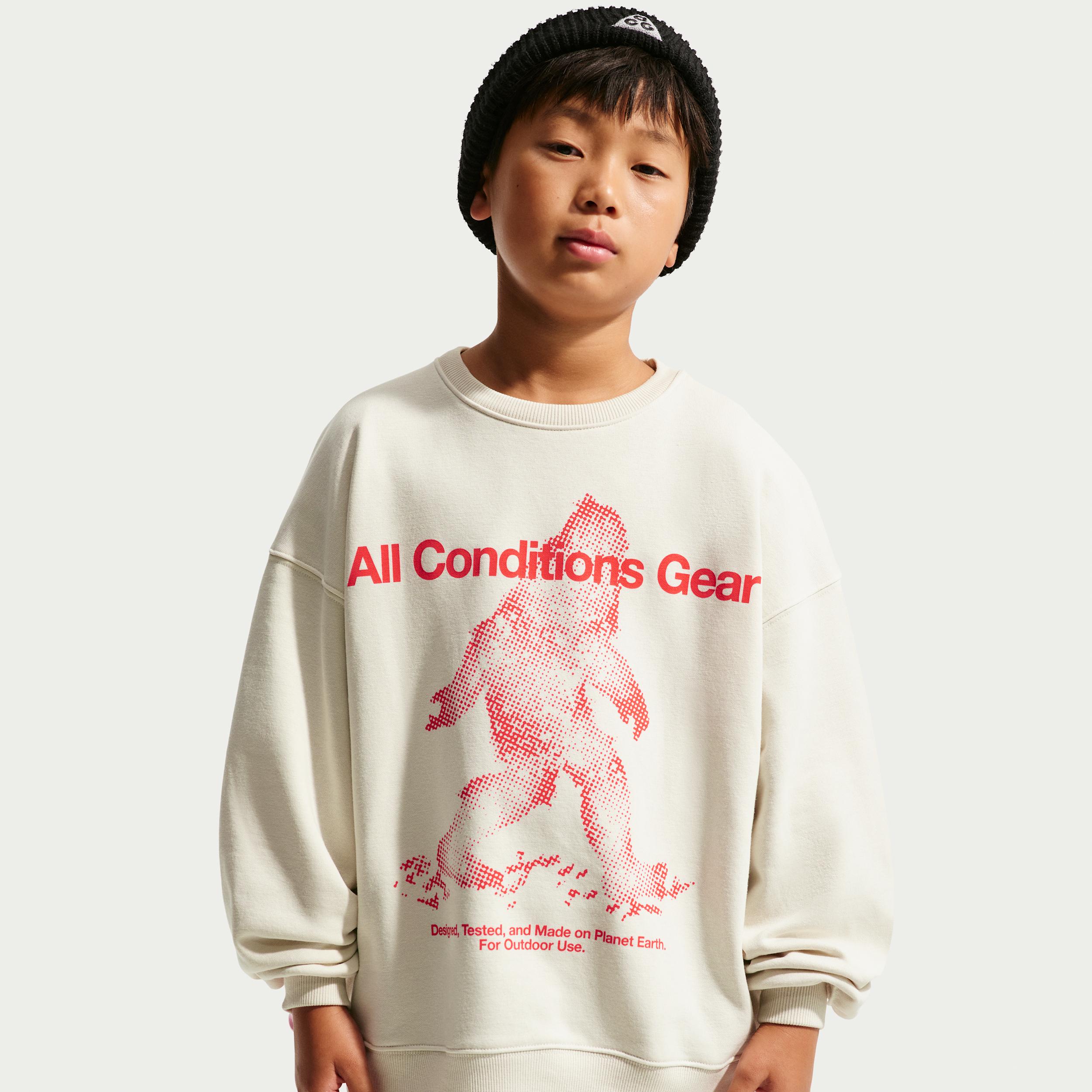 Nike ACG Big Kids' Yeti Crewneck Fleece Top by NIKE