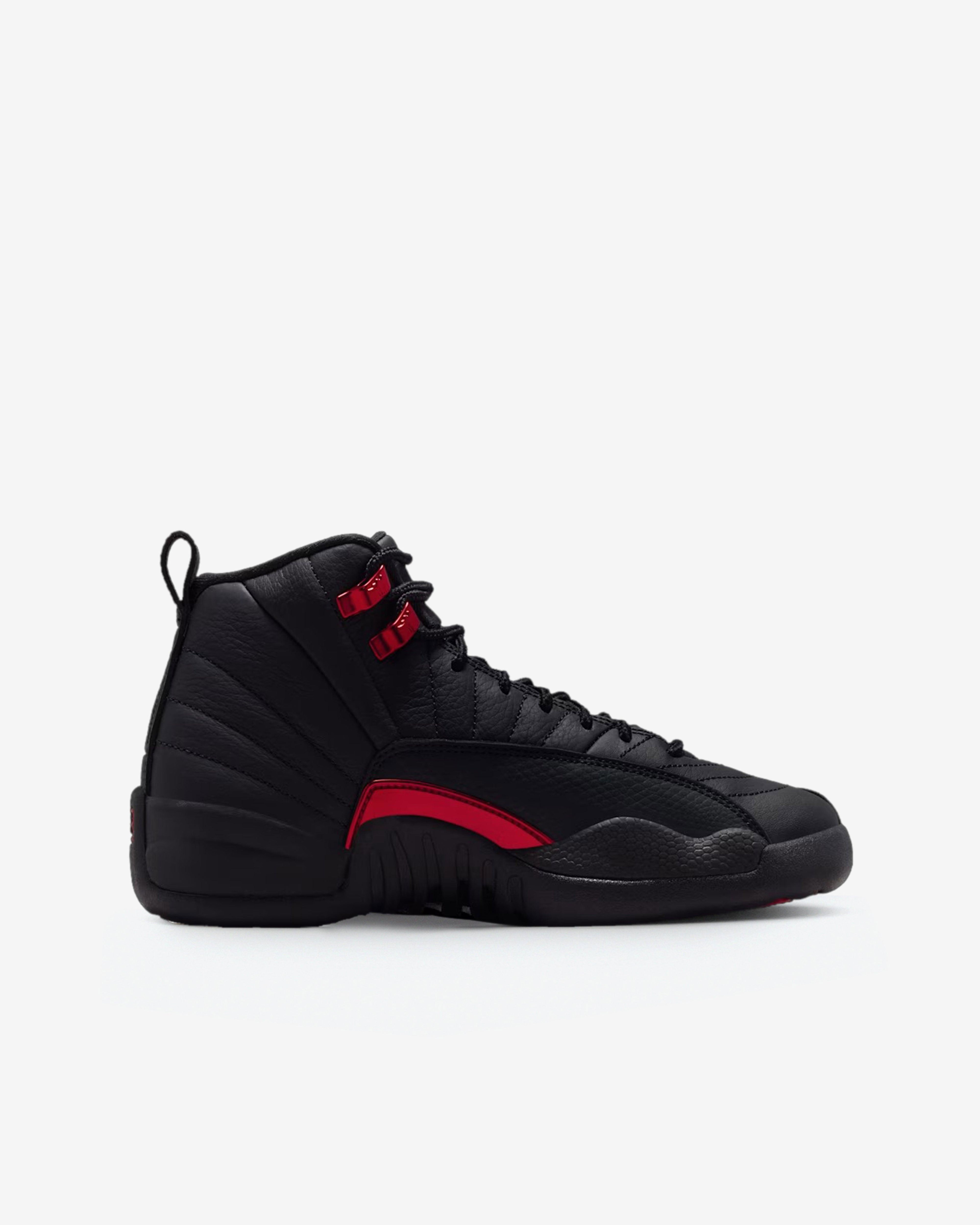 Nike - Air Jordan 12 Retro GS Sneakers  - (Black/Red) by NIKE