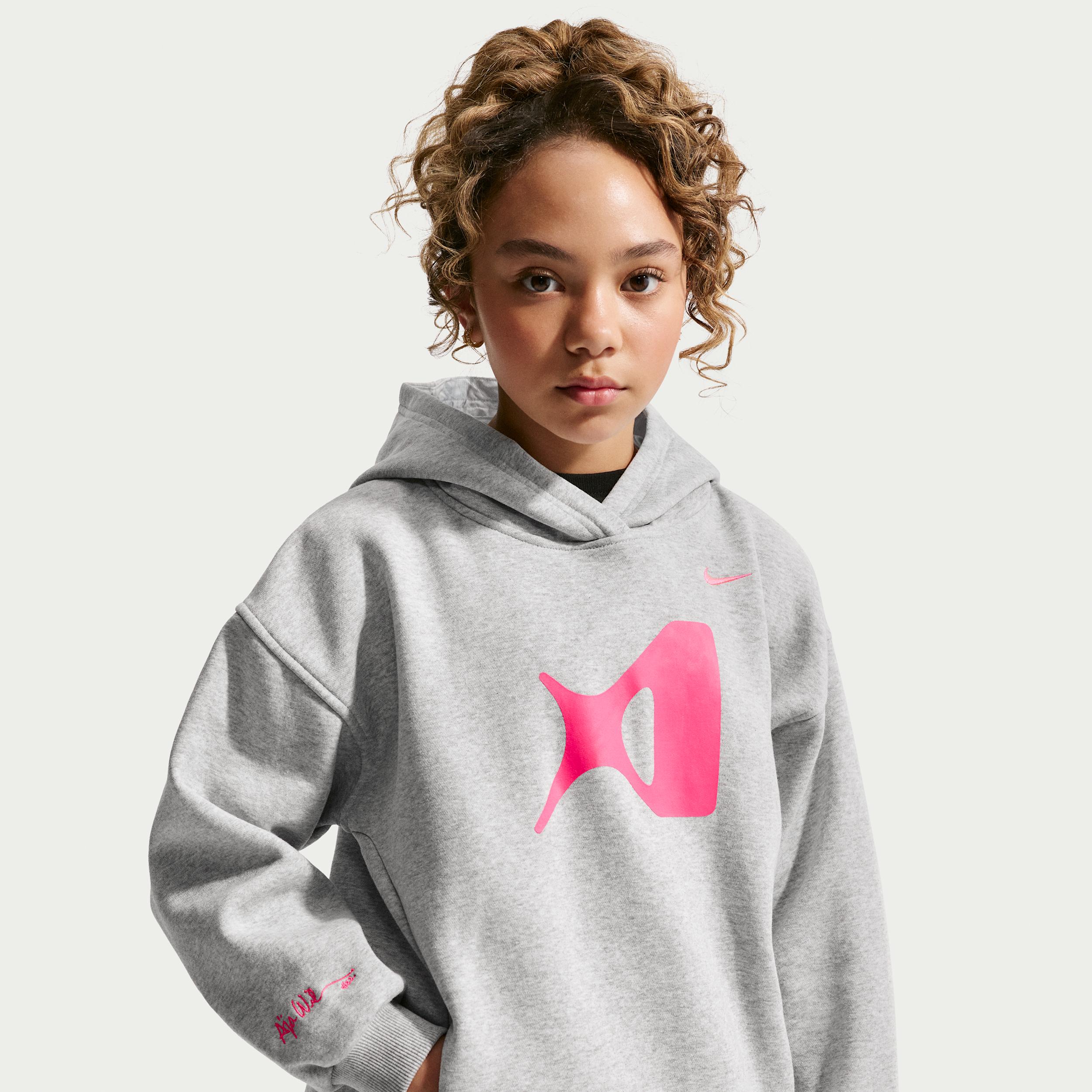 Nike A'ja Wilson Club Fleece Big Kids' Basketball Hoodie by NIKE