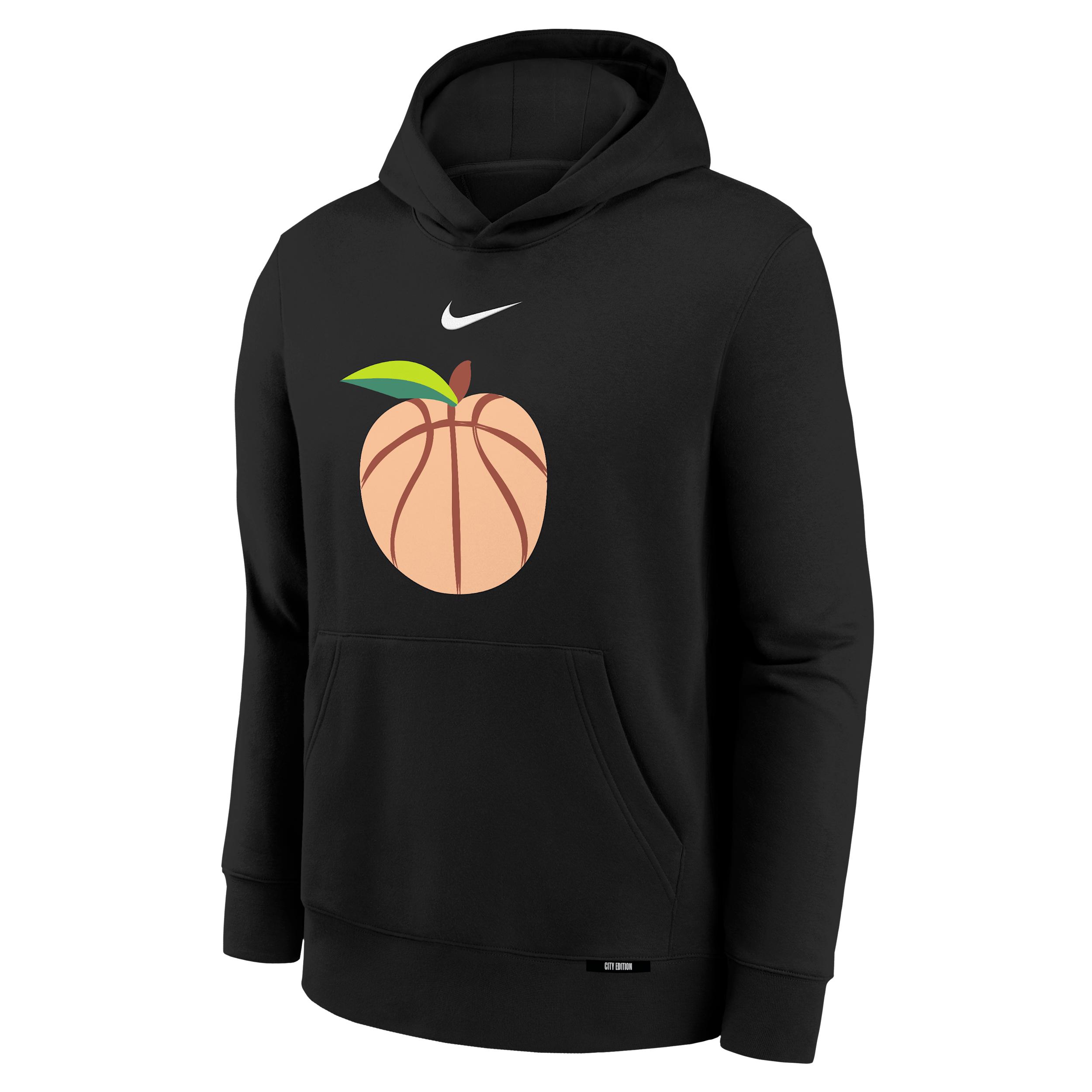 Nike Atlanta Hawks Club Fleece City Edition Big Kids' Fleece Hoodie by NIKE