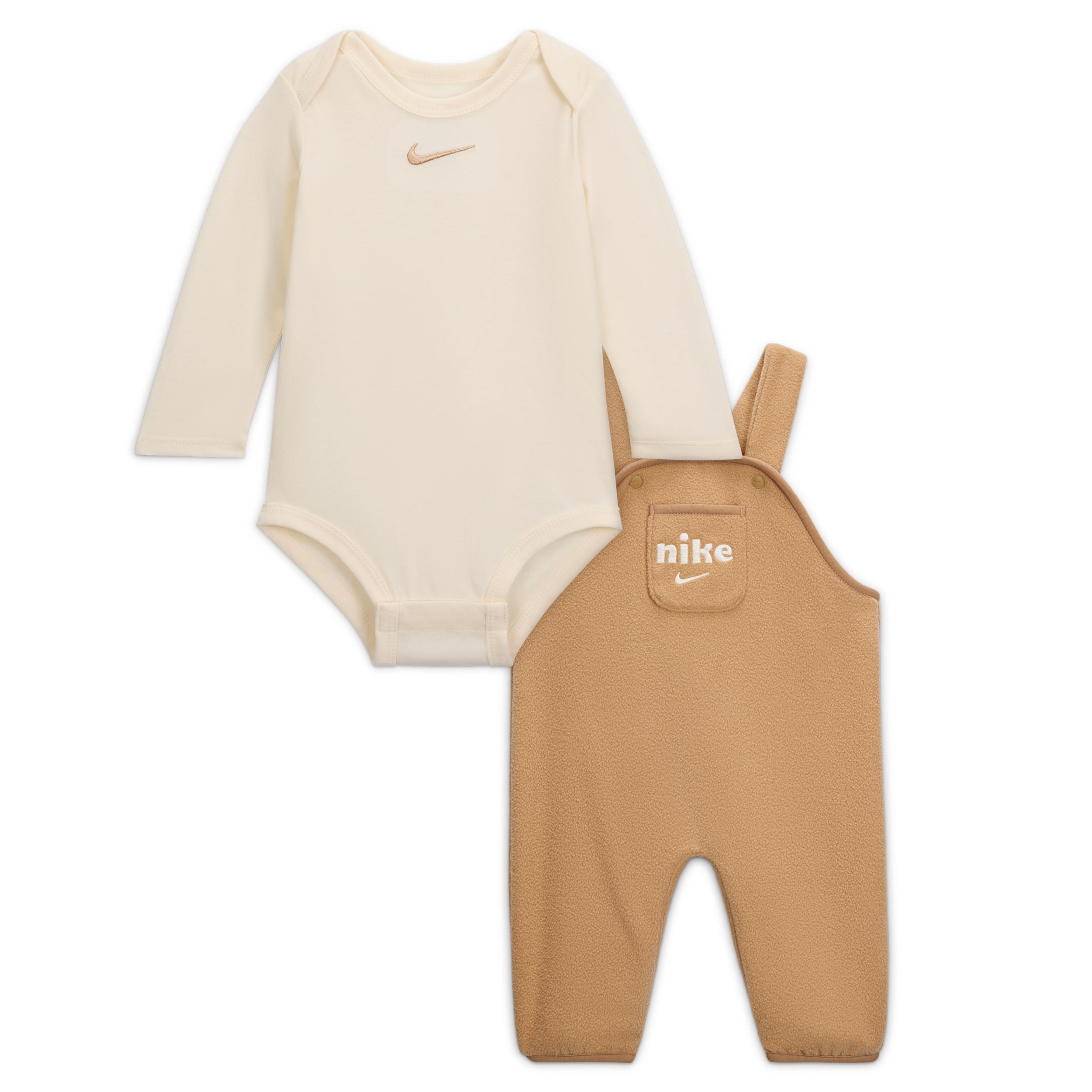Nike Baby (0-) Plush Fleece Overalls 2-Piece Set by NIKE