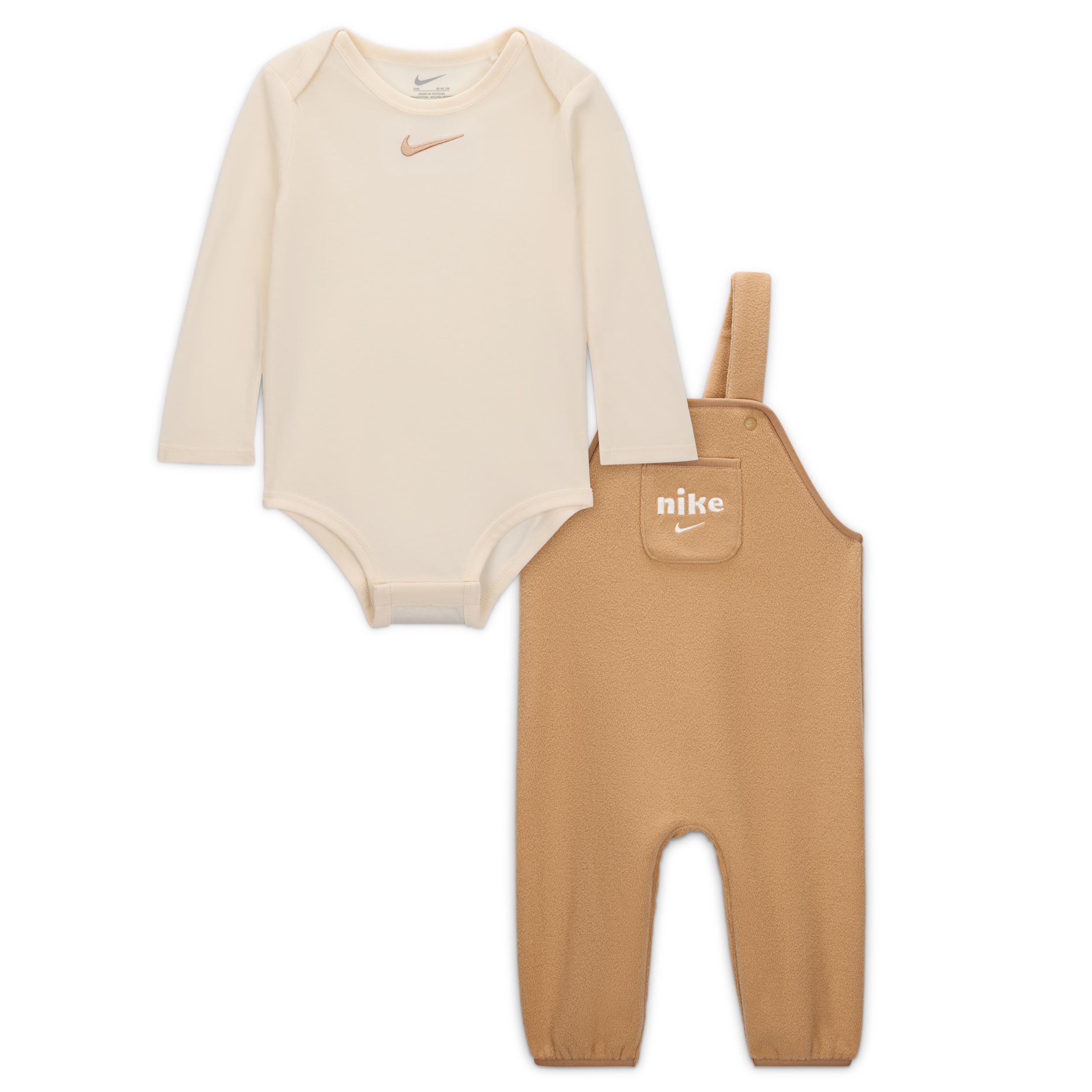 Nike Baby (12-24M) Plush Fleece Overalls 2-Piece Set by NIKE