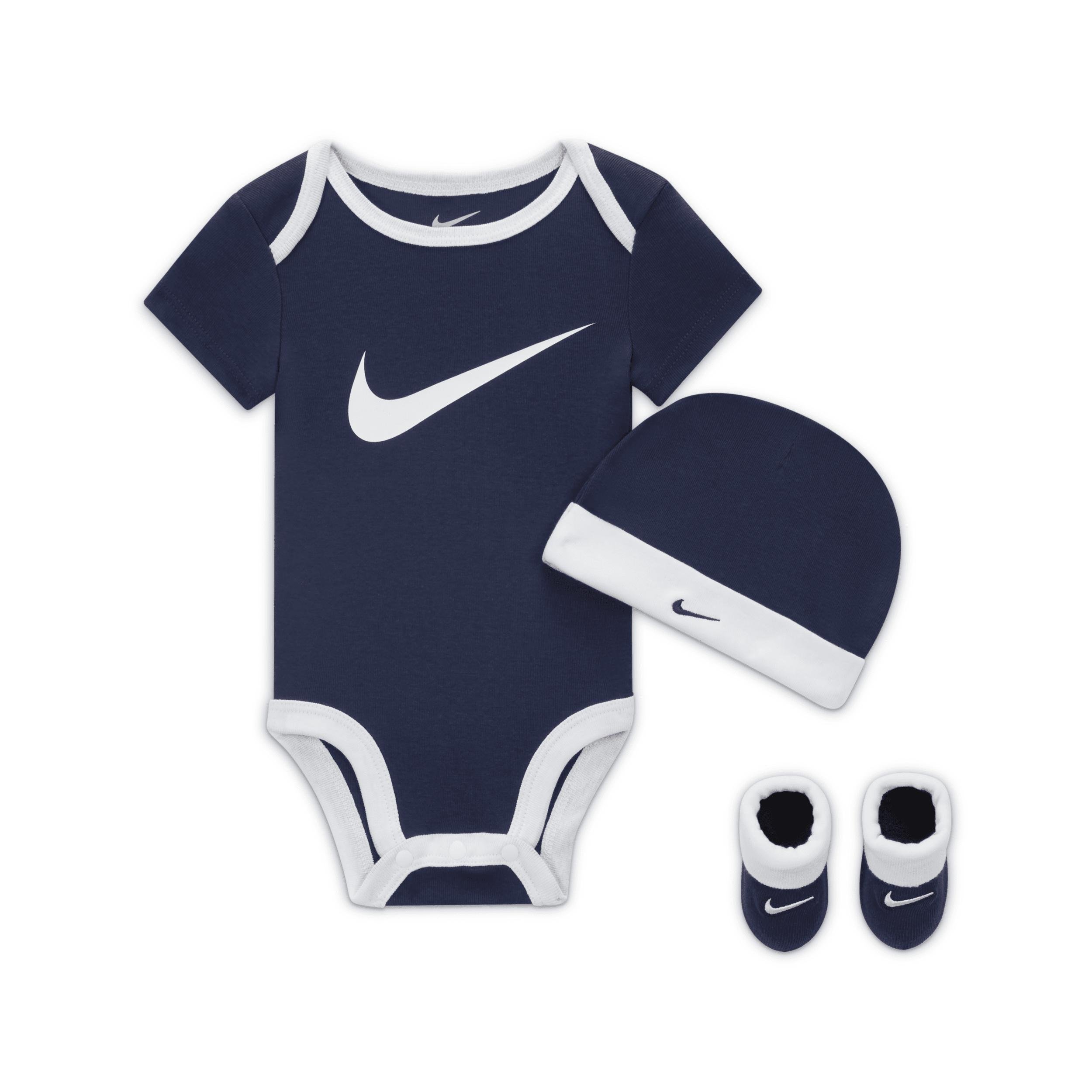 Nike Baby (6-12M) Bodysuit, Hat and Booties Box Set by NIKE