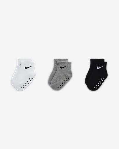 Nike Baby Core Swoosh Gripper Socks (3 Pairs) by NIKE