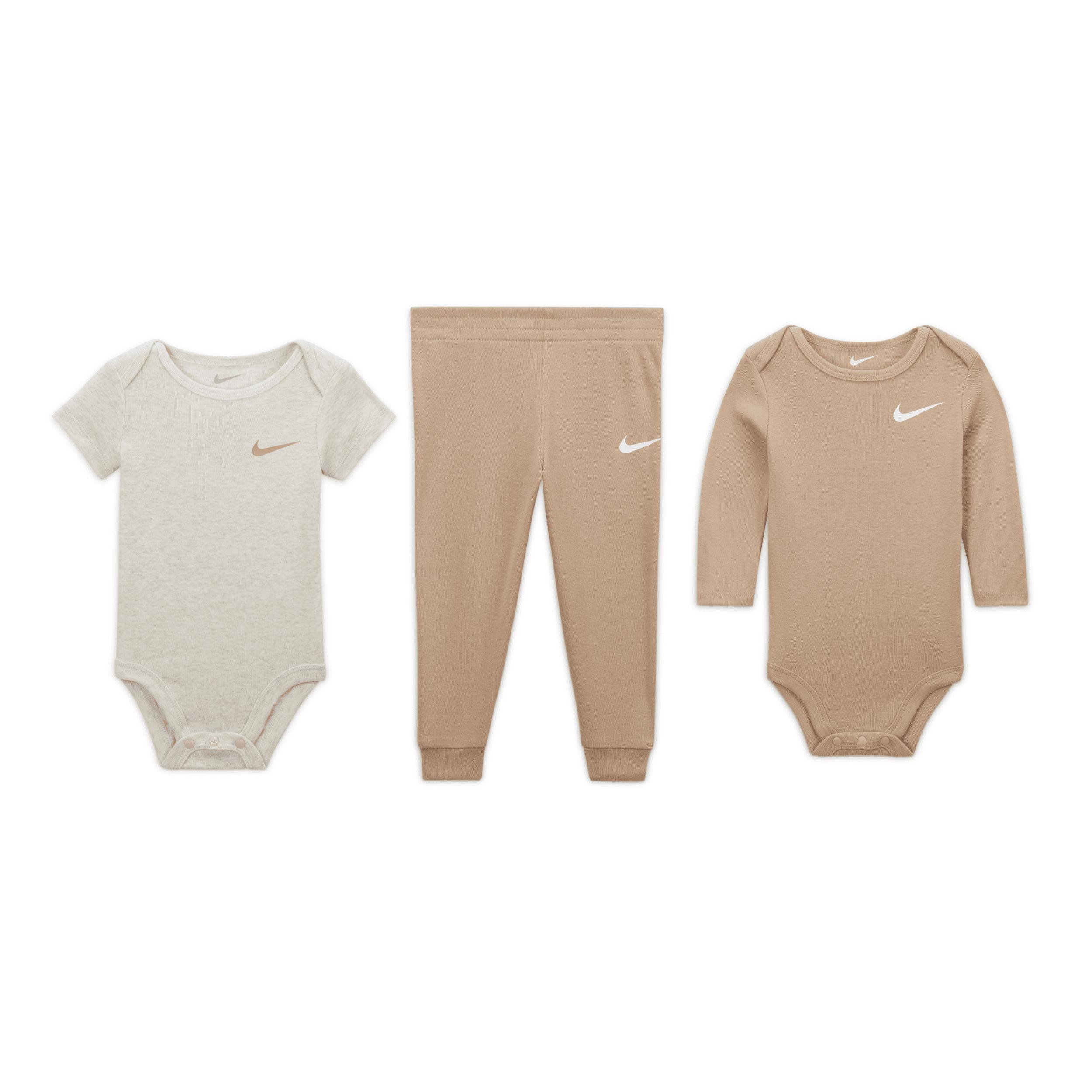 Nike Baby Essentials Baby (0-6M) 3-Piece Bodysuit and Pants Set by NIKE