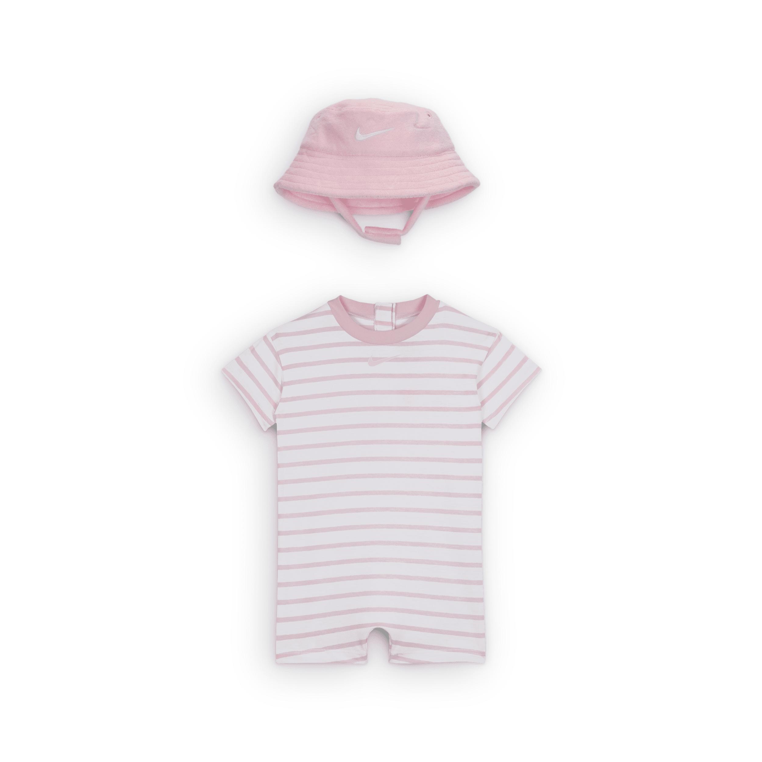 Nike Baby Short Sleeve Romper with Bucket Hat by NIKE
