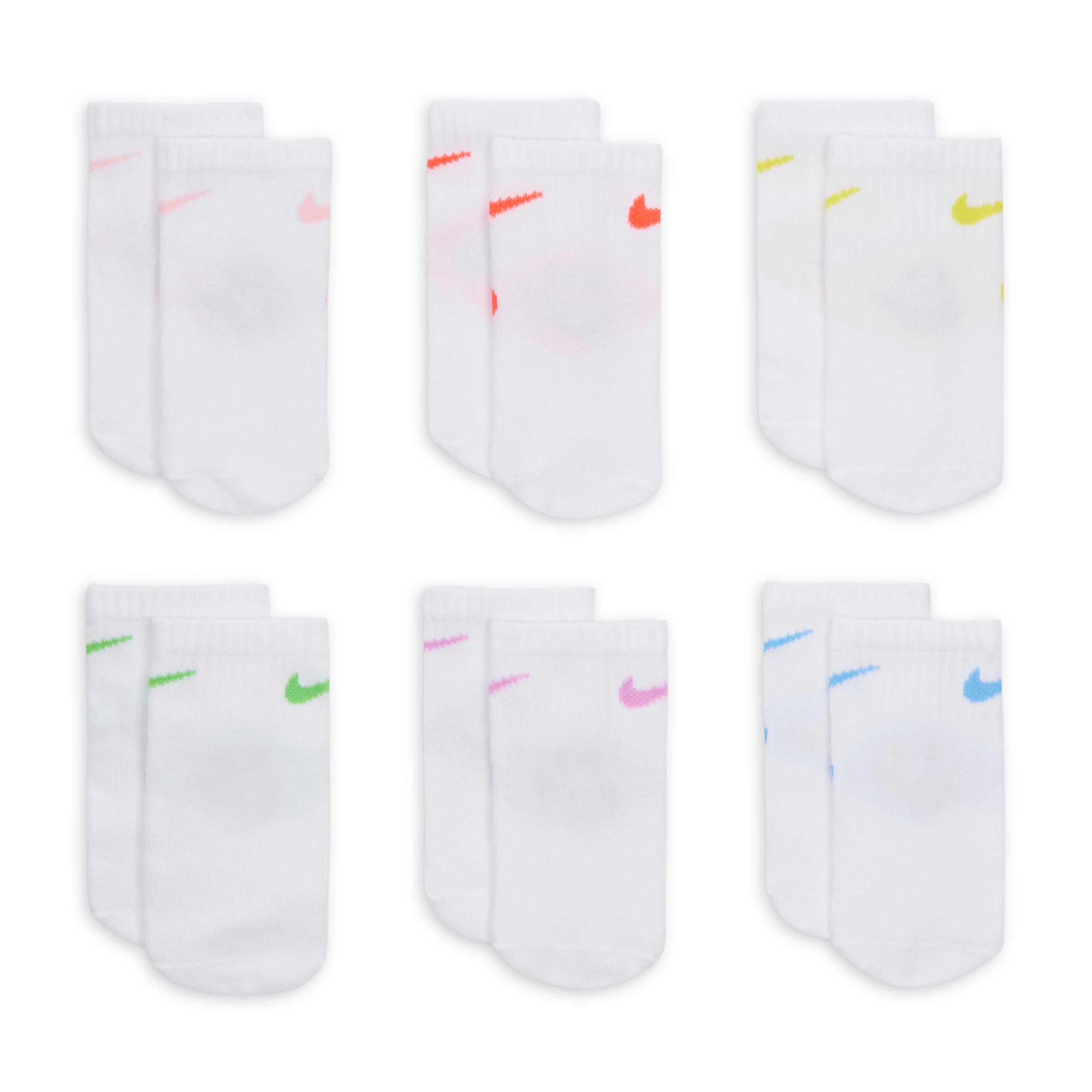 Nike Baby Smiley Ankle Socks (6 Pairs) by NIKE