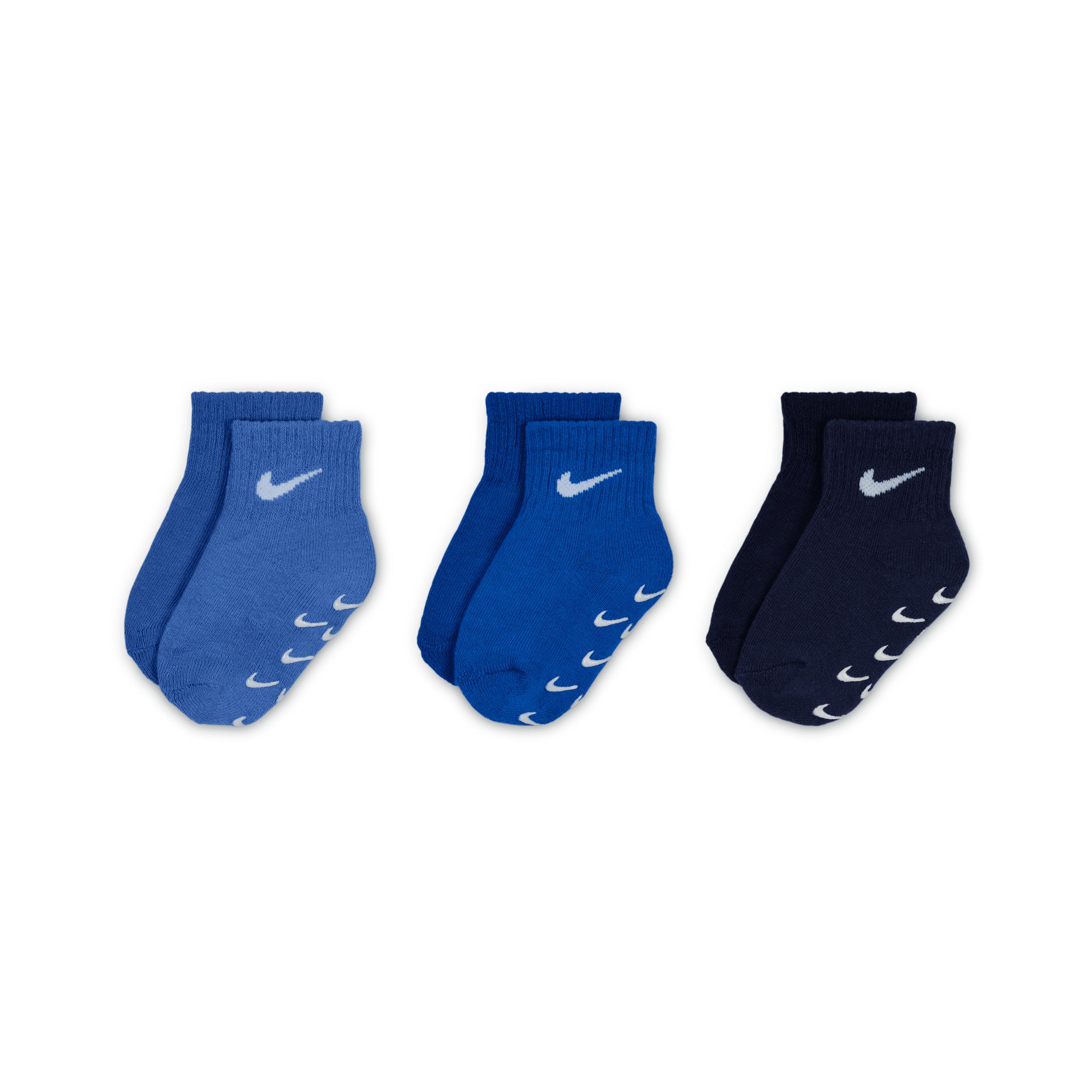 Nike Baby/Toddler Gripper Ankle Socks (3 Pairs) by NIKE