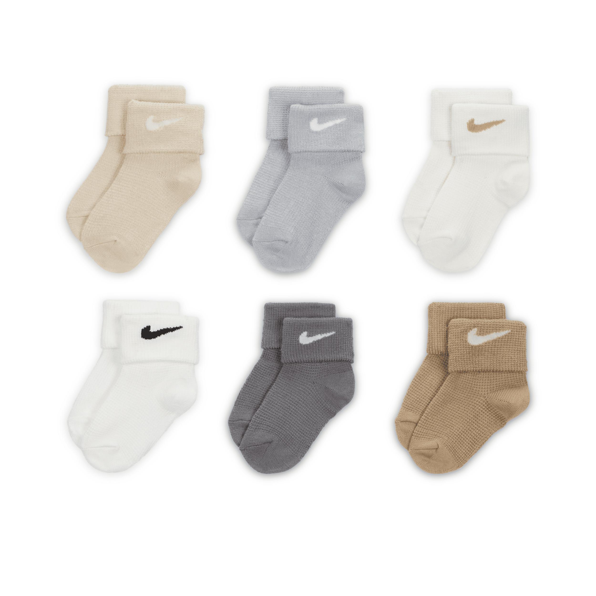 Nike Baby Waffle Knit Socks (6 Pairs) by NIKE