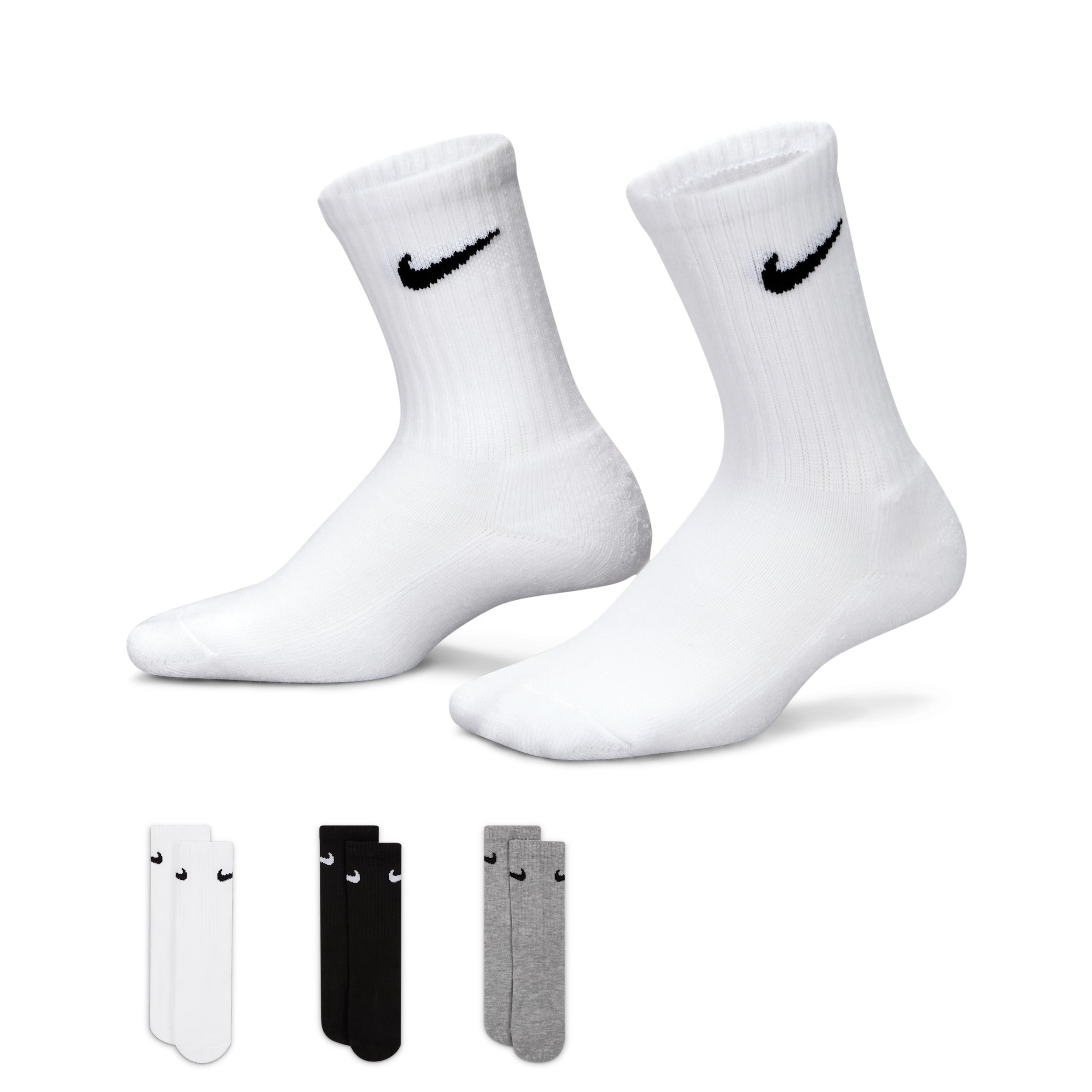 Nike Basics Kids' Crew Socks (3 Pairs) by NIKE