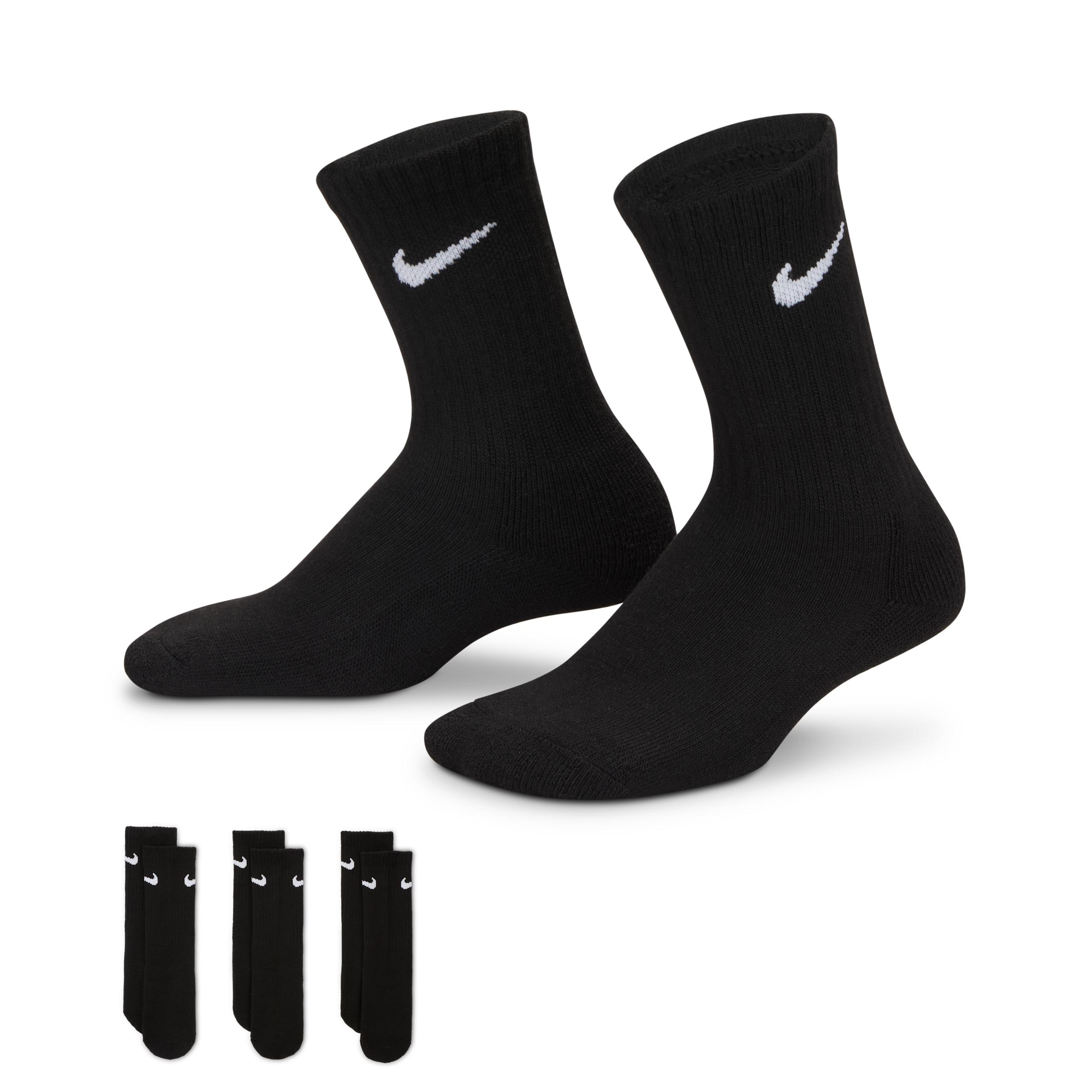 Nike Basics Kids' Crew Socks (3 Pairs) by NIKE