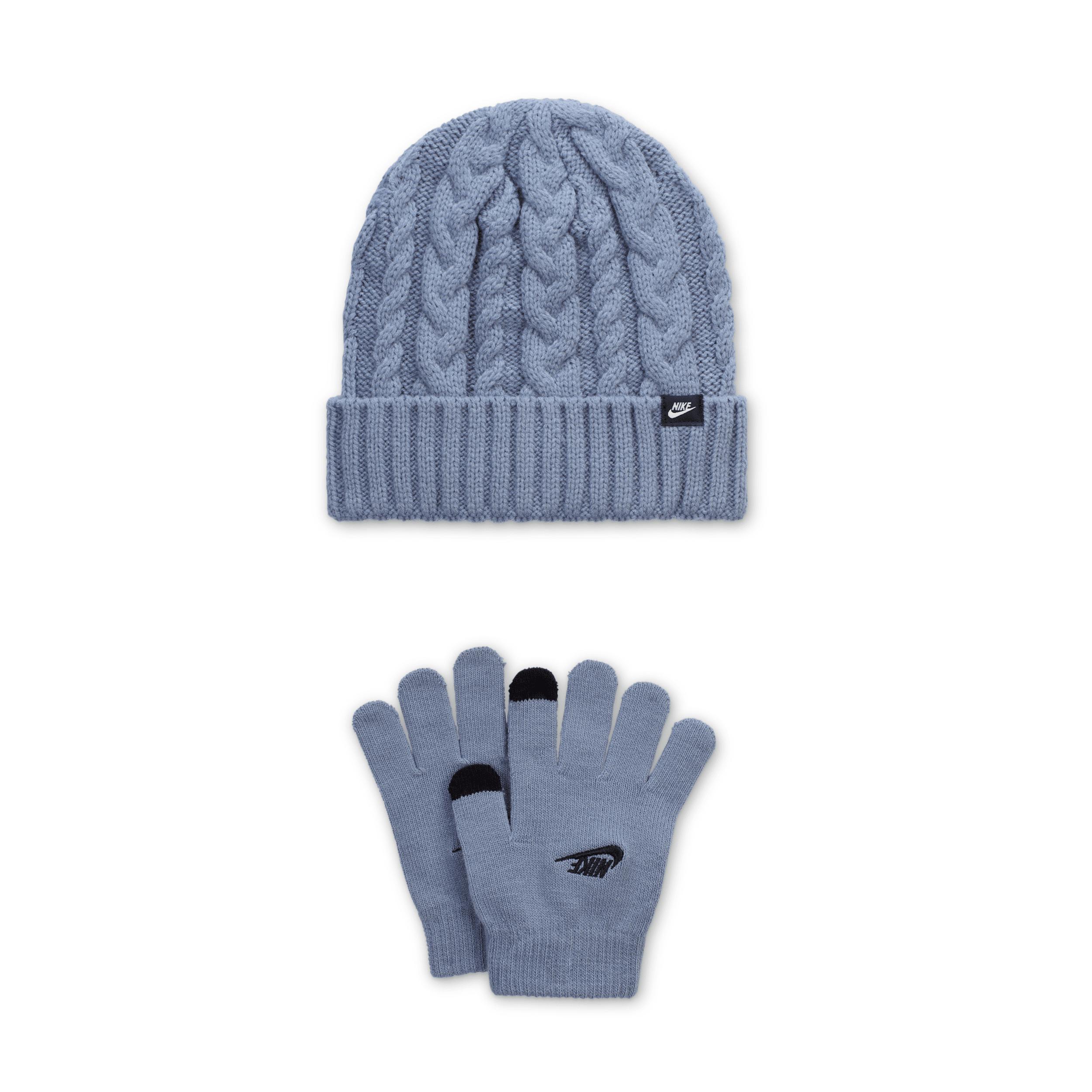 Nike Big Kids' 2-Piece Cable Gifting Beanie Set by NIKE