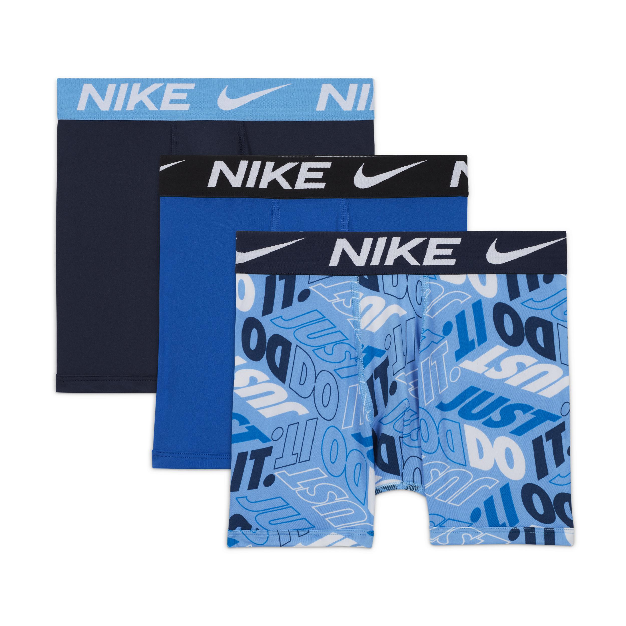 Nike Big Kids' Dri-FIT Micro Print Boxer Briefs (3-Pack) by NIKE