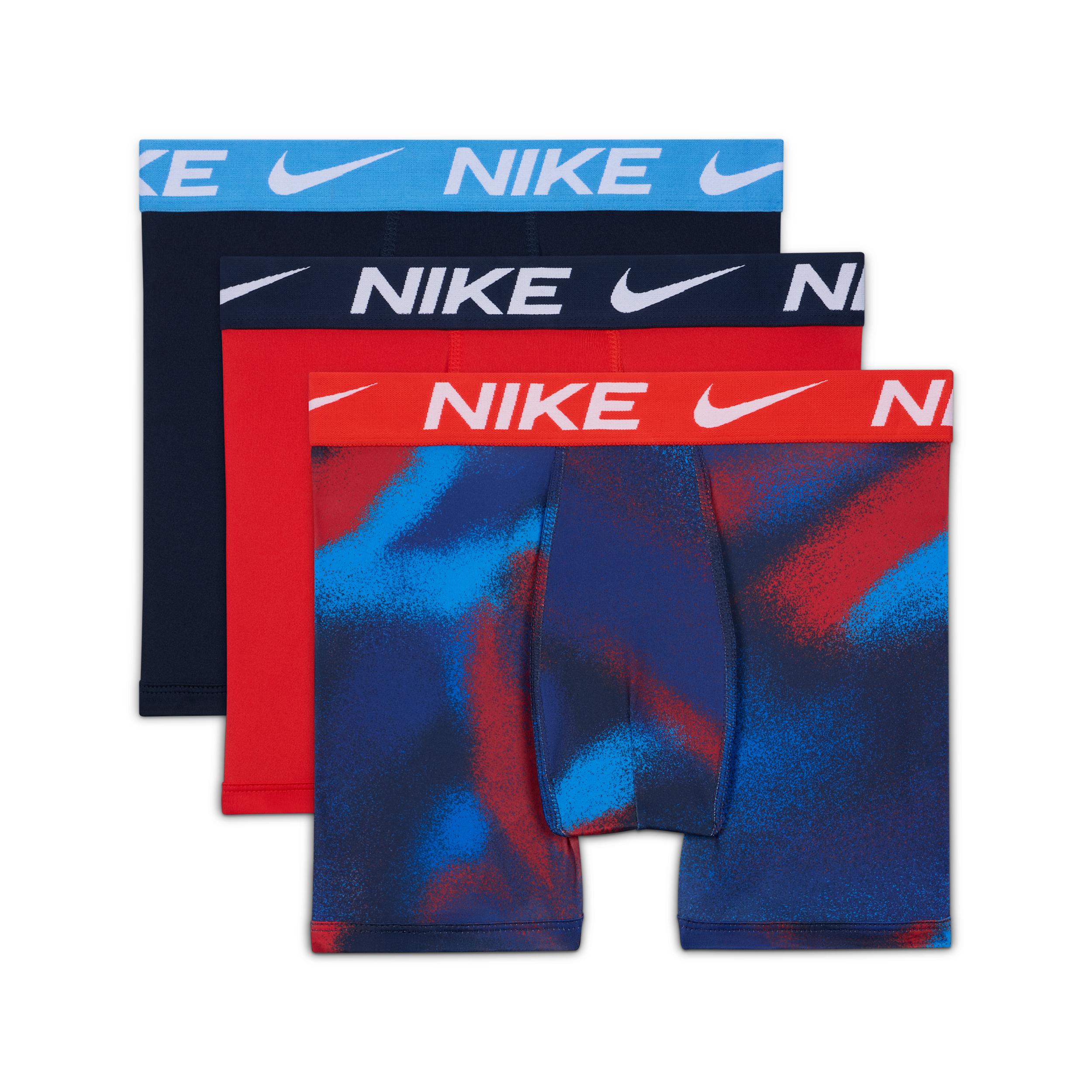 Nike Big Kids' Dri-FIT Micro Print Boxer Briefs (3-Pack) by NIKE