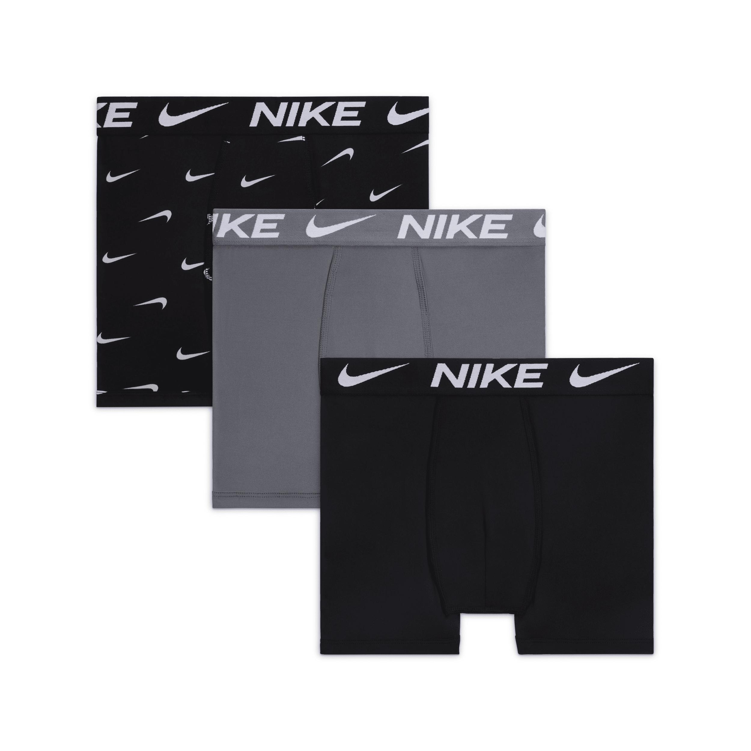 Nike Big Kids' Dri-FIT Micro Print Boxer Briefs (3-Pack) by NIKE