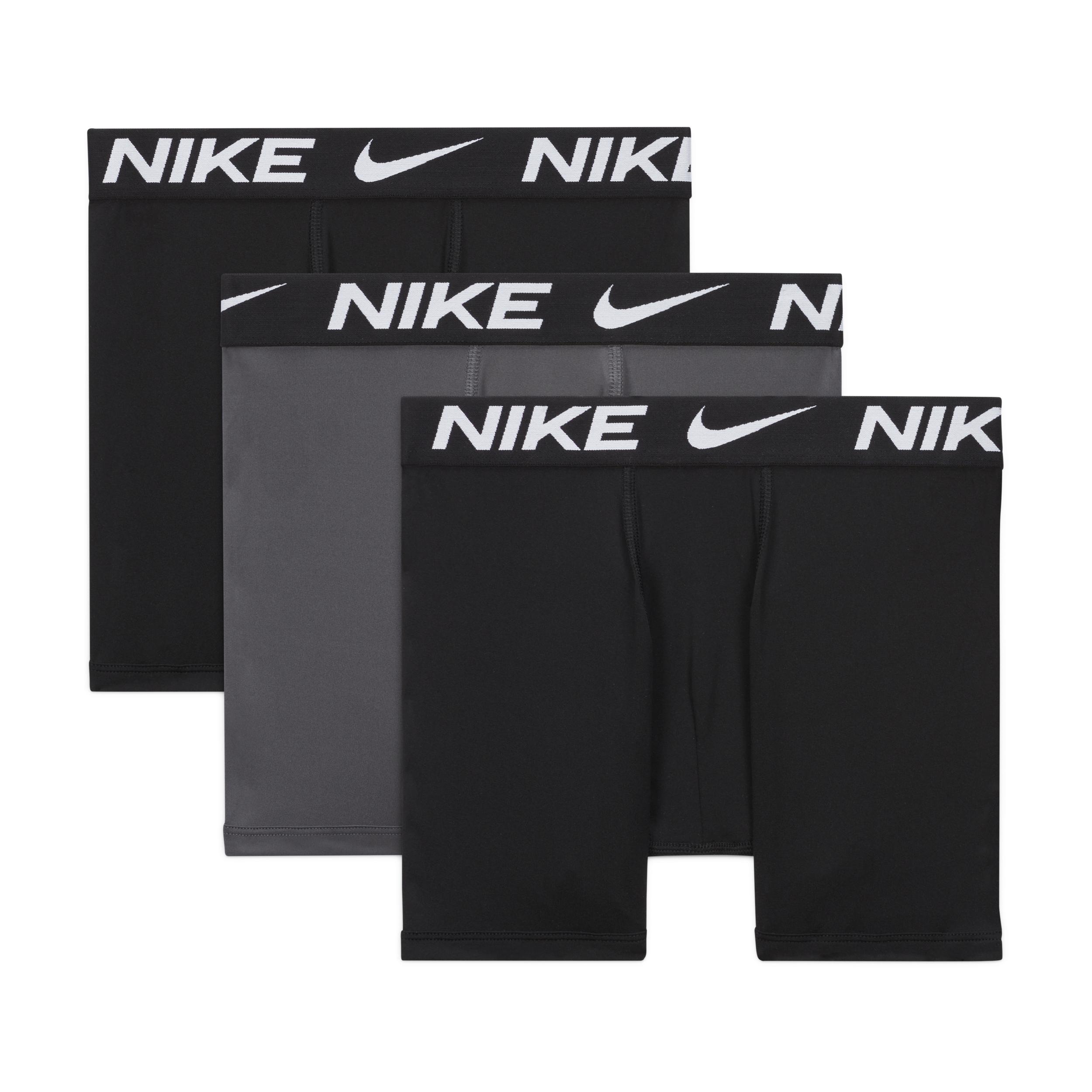 Nike Big Kids' Dri-FIT Solid Boxer Briefs (3-Pack) by NIKE