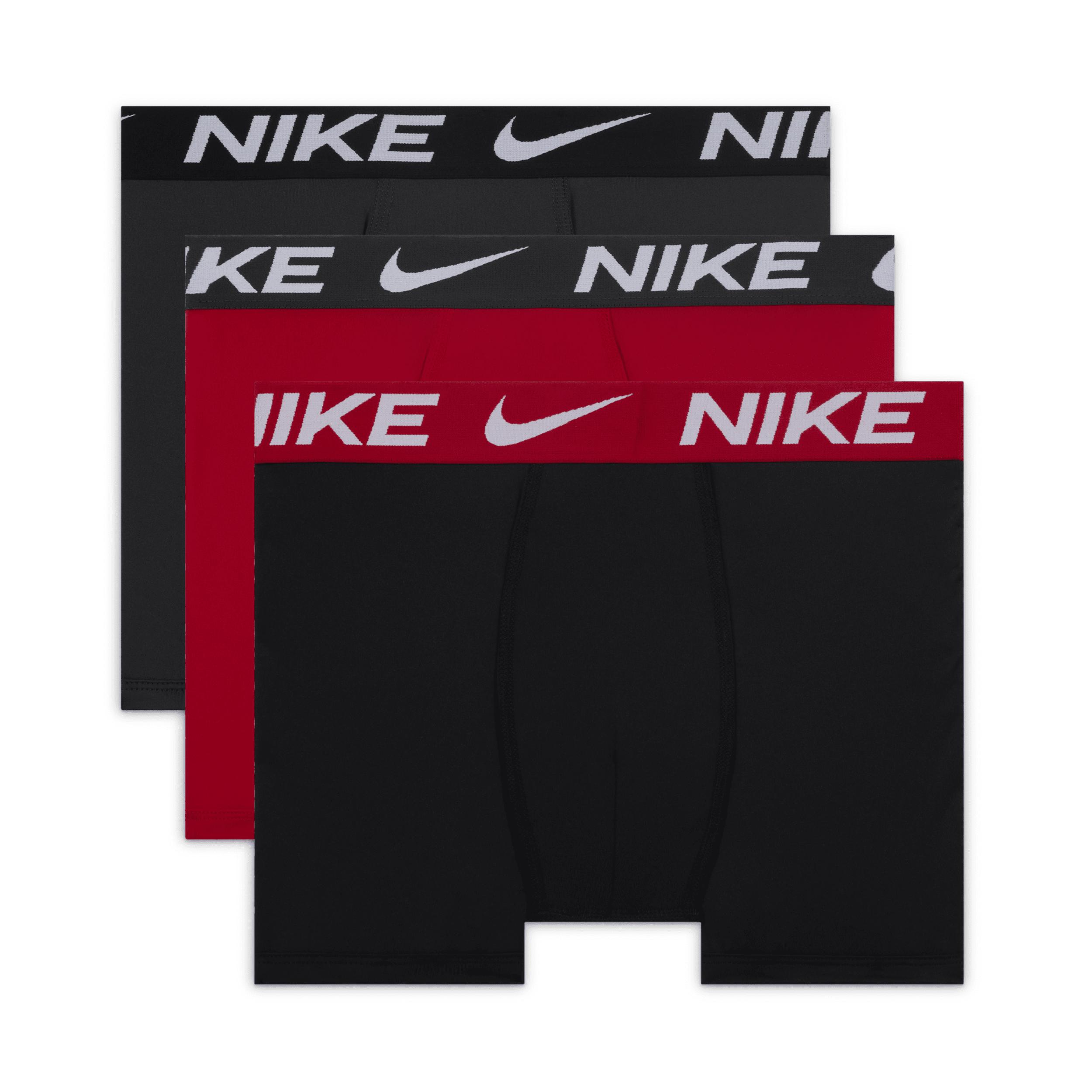 Nike Big Kids' Dri-FIT Solid Boxer Briefs (3-Pack) by NIKE