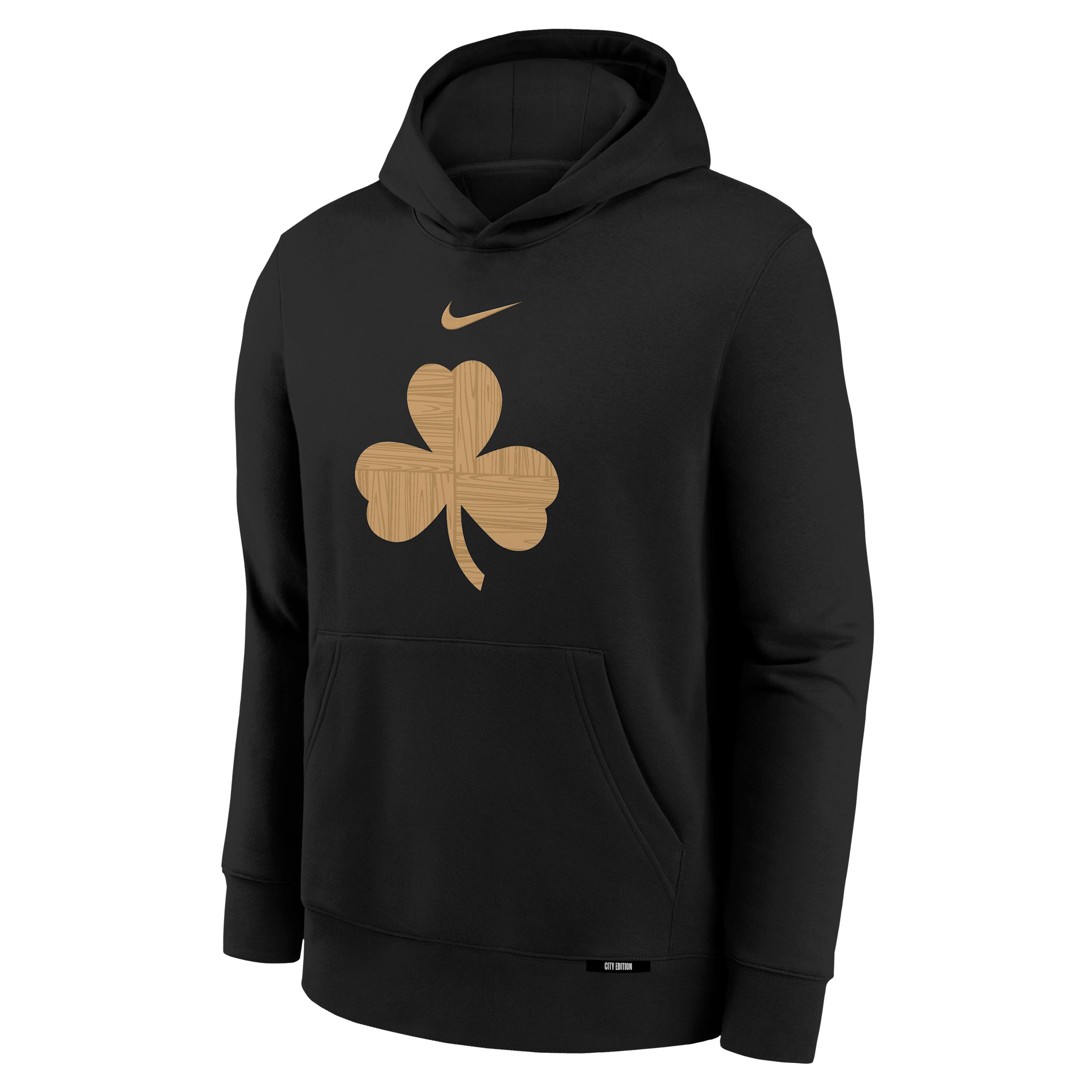 Nike Boston Celtics Club Fleece City Edition Big Kids' Fleece Hoodie by NIKE