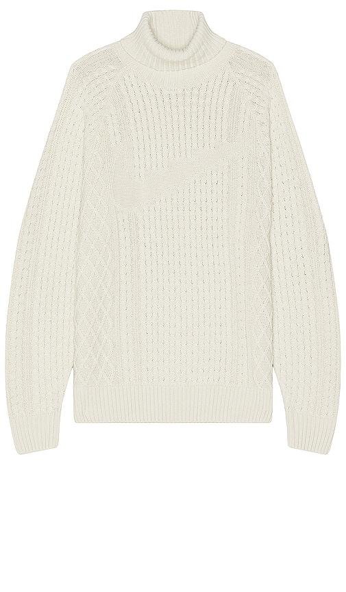 Nike Cable Knit Turtleneck in Ivory by NIKE