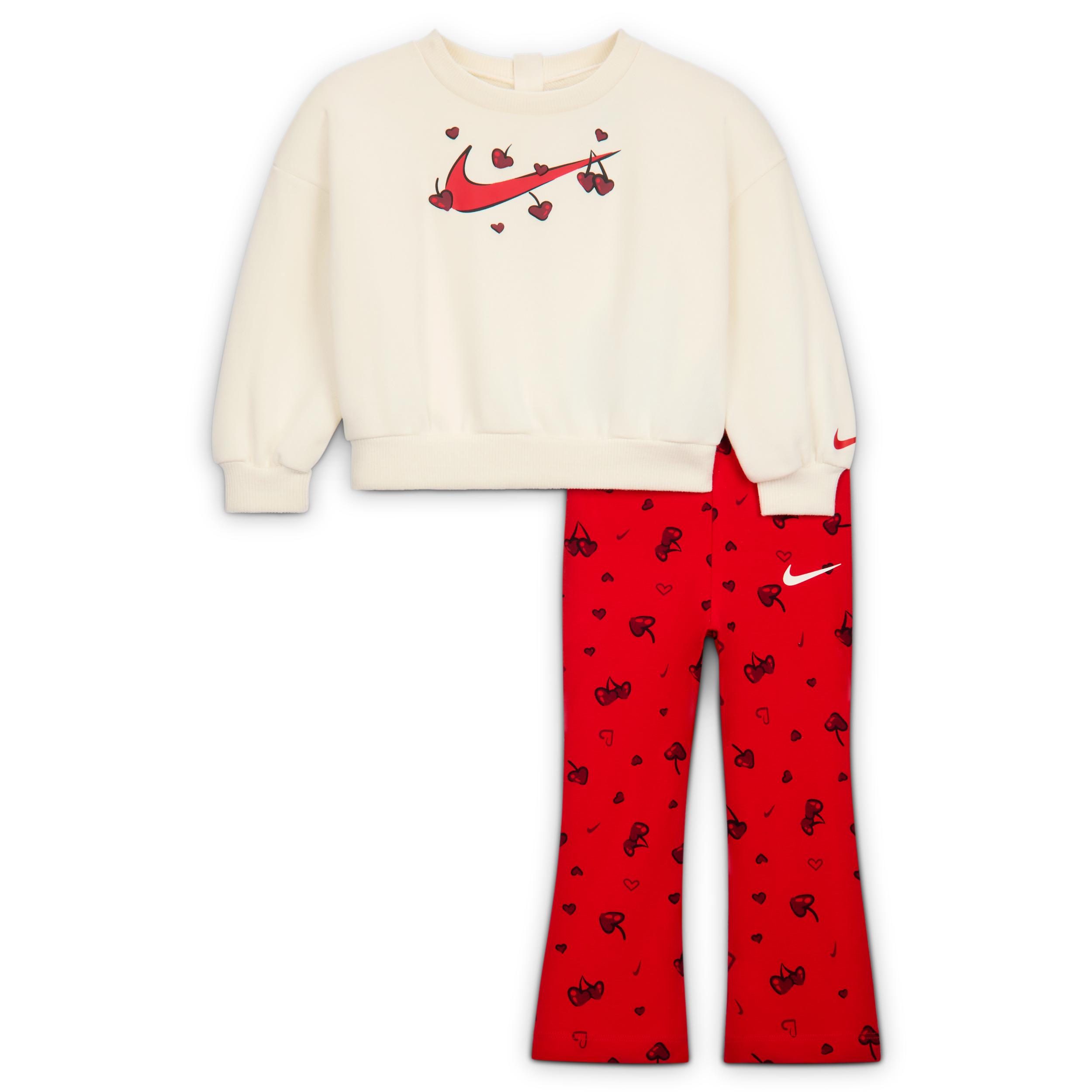 Nike Cherry Baby (12-24M) Crew and Leggings Set by NIKE