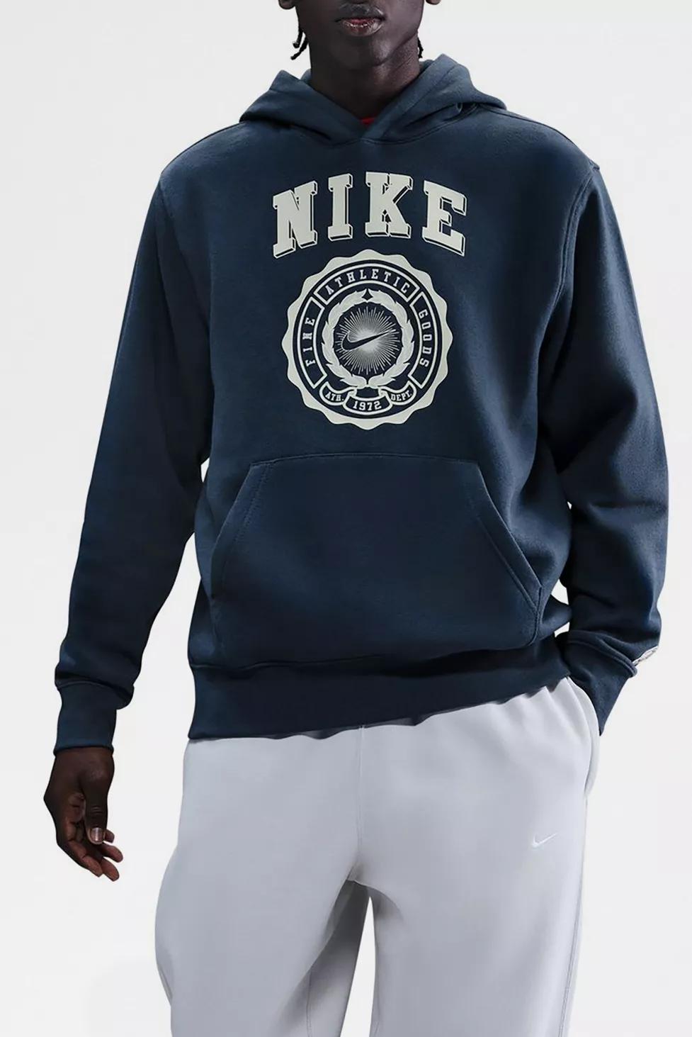Nike Club Graphic Pullover Hoodie Sweatshirt by NIKE