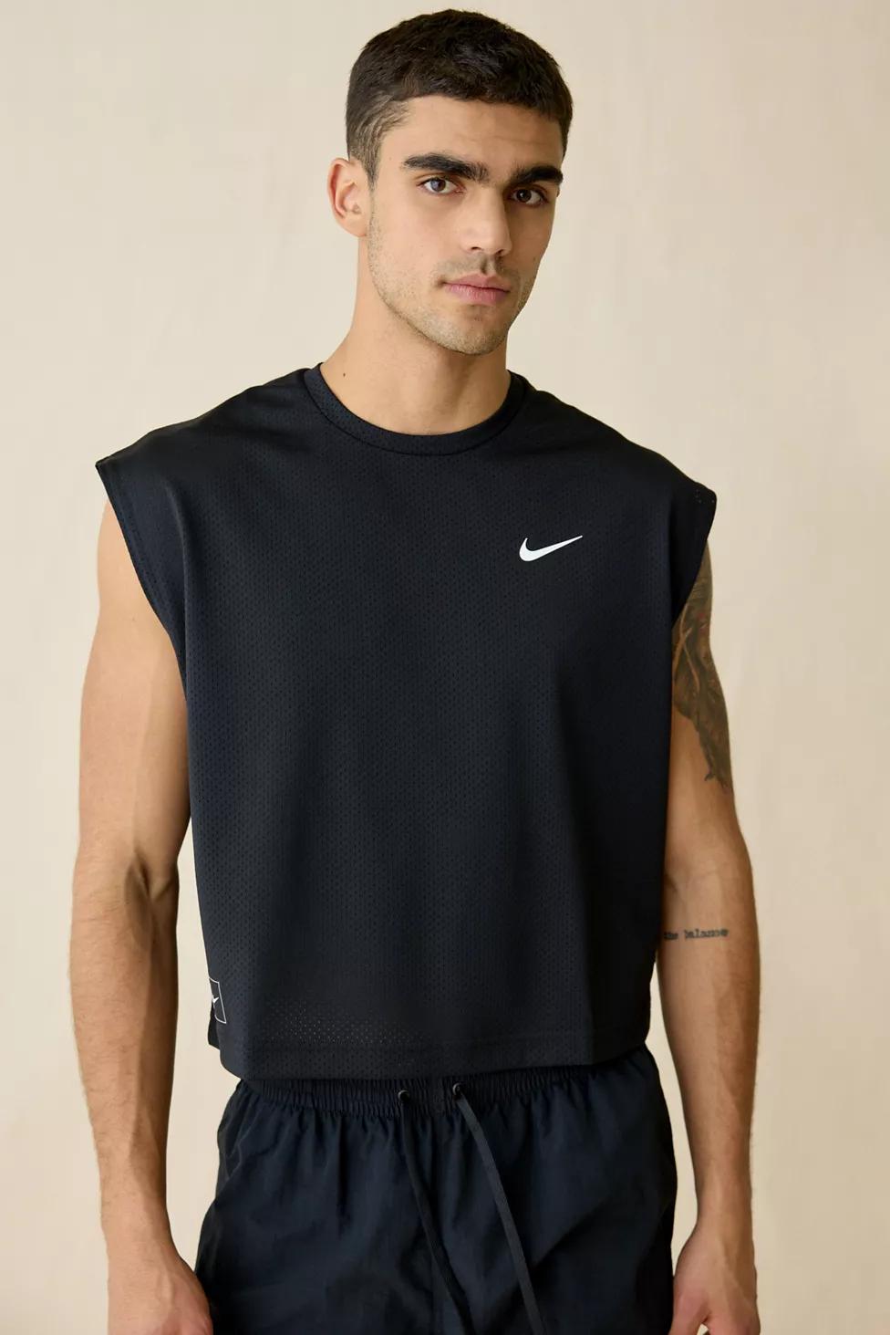 Nike Cropped Mesh Tank Top by NIKE