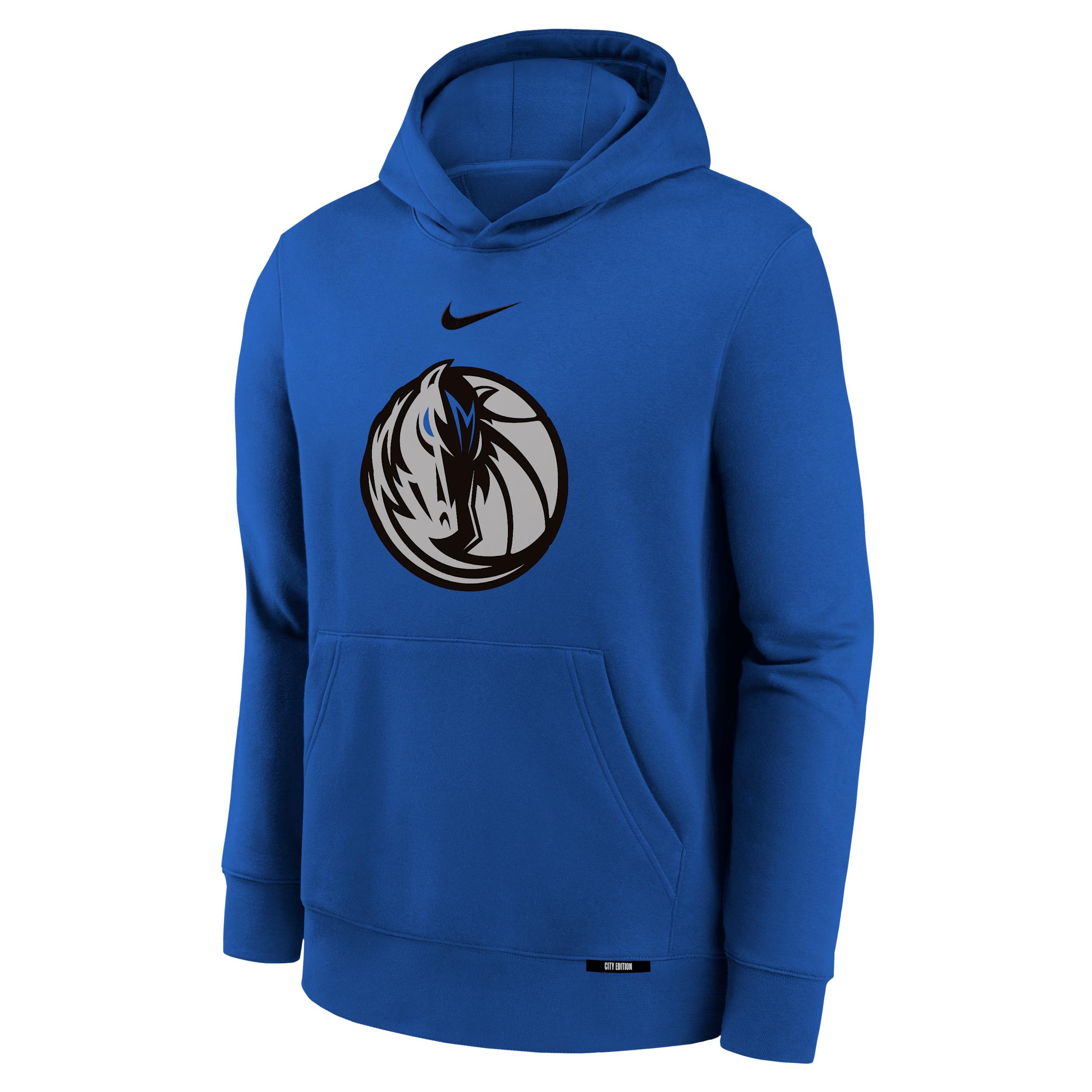 Nike Dallas Mavericks Club Fleece City Edition Big Kids' Fleece Hoodie by NIKE