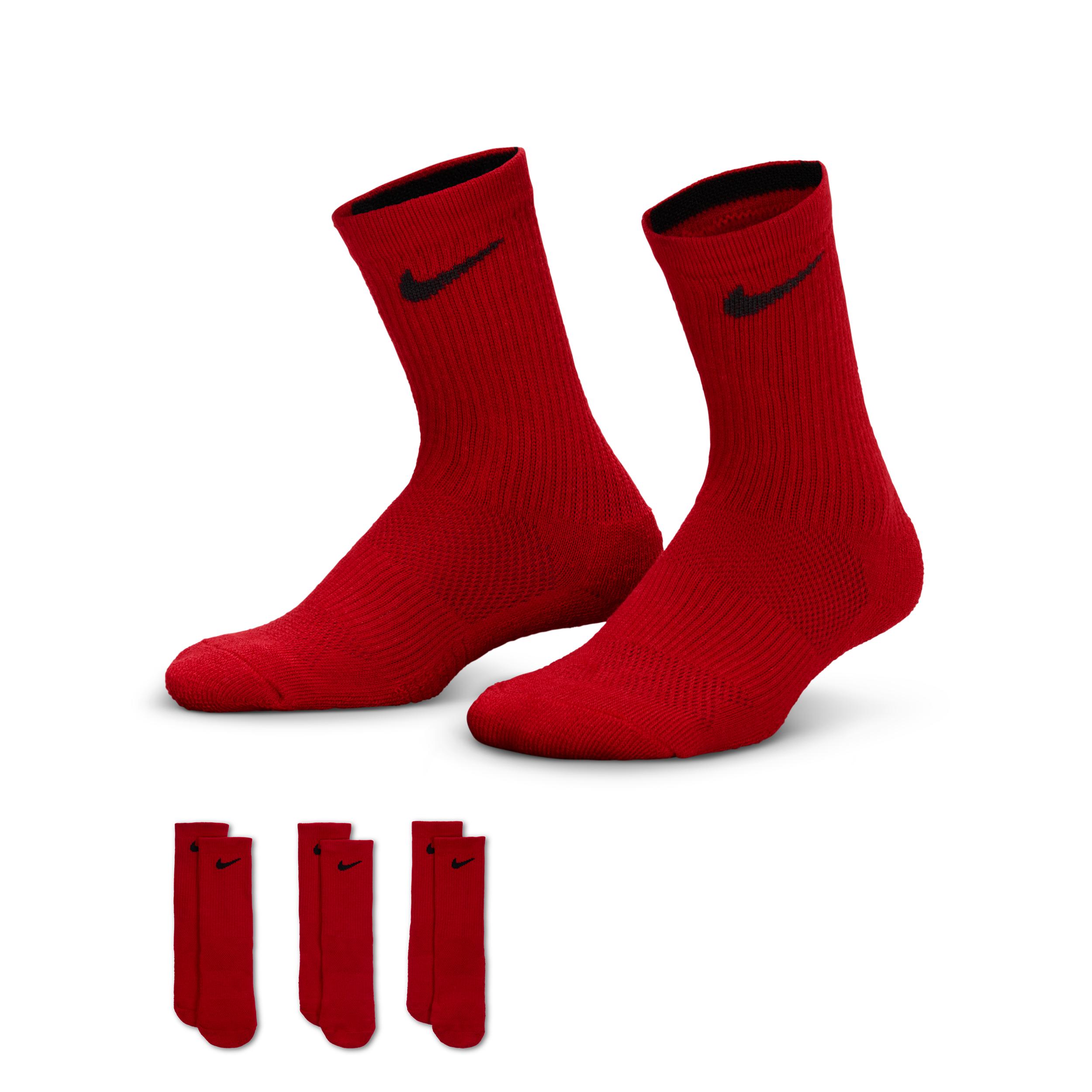 Nike Dri-FIT Elite Little Kids' Crew Socks (3 Pairs) by NIKE