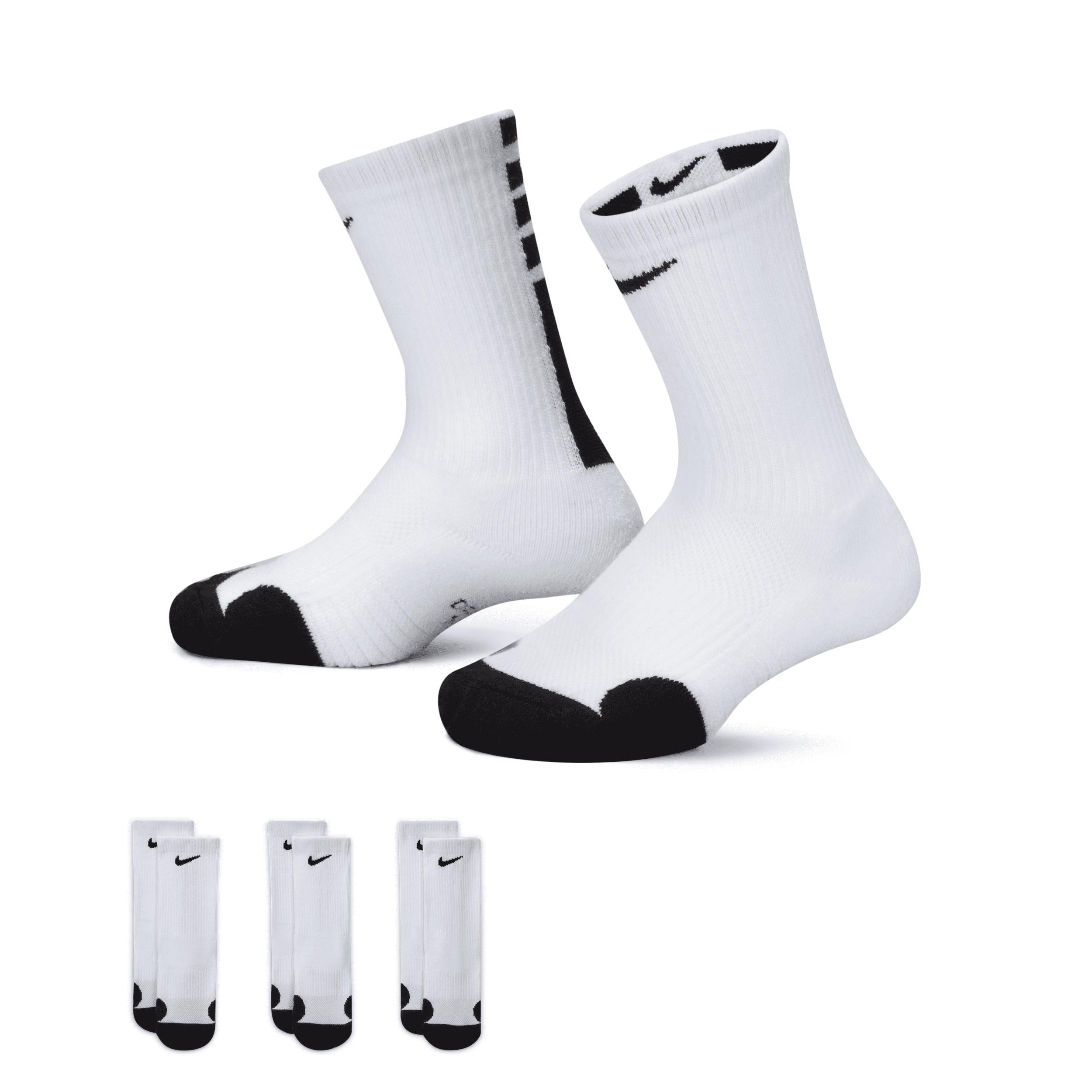 Nike Dri-FIT Elite Little Kids' Crew Socks (3 Pairs) by NIKE