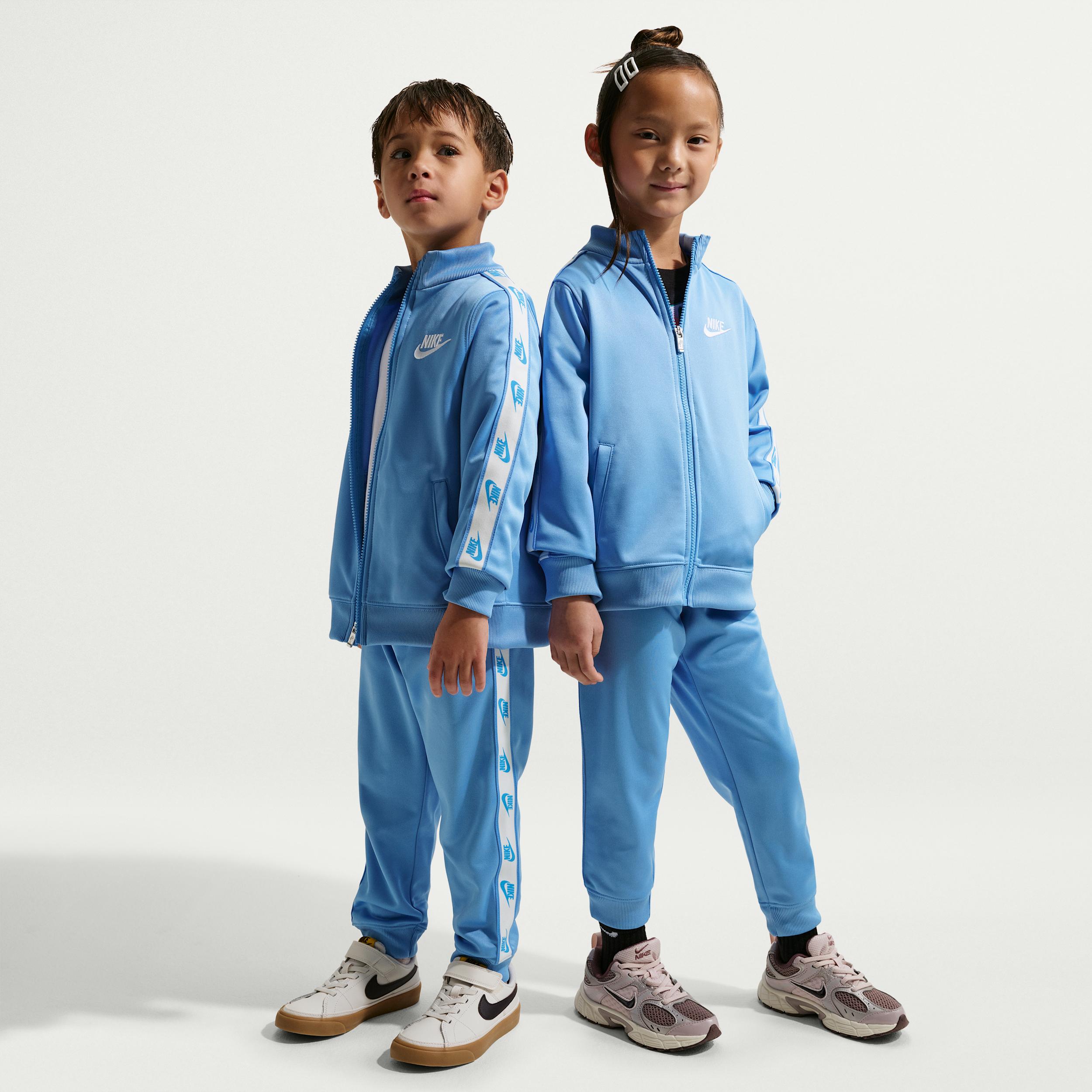 Nike Dri-FIT Little Kids' 2-Piece Full-Zip Set with Logo Taping by NIKE Nike Dri-FIT Little Kids' 2-Piece Full-Zip Set with Logo Taping by NIKE