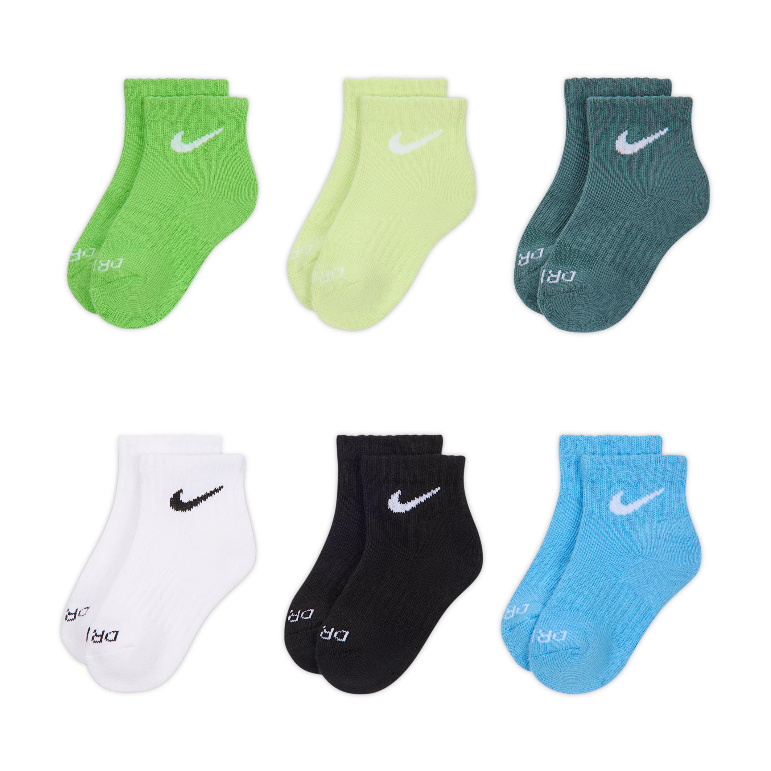 Nike Dri-FIT Performance Basics Little Kids' Ankle Socks (6 Pairs) by NIKE